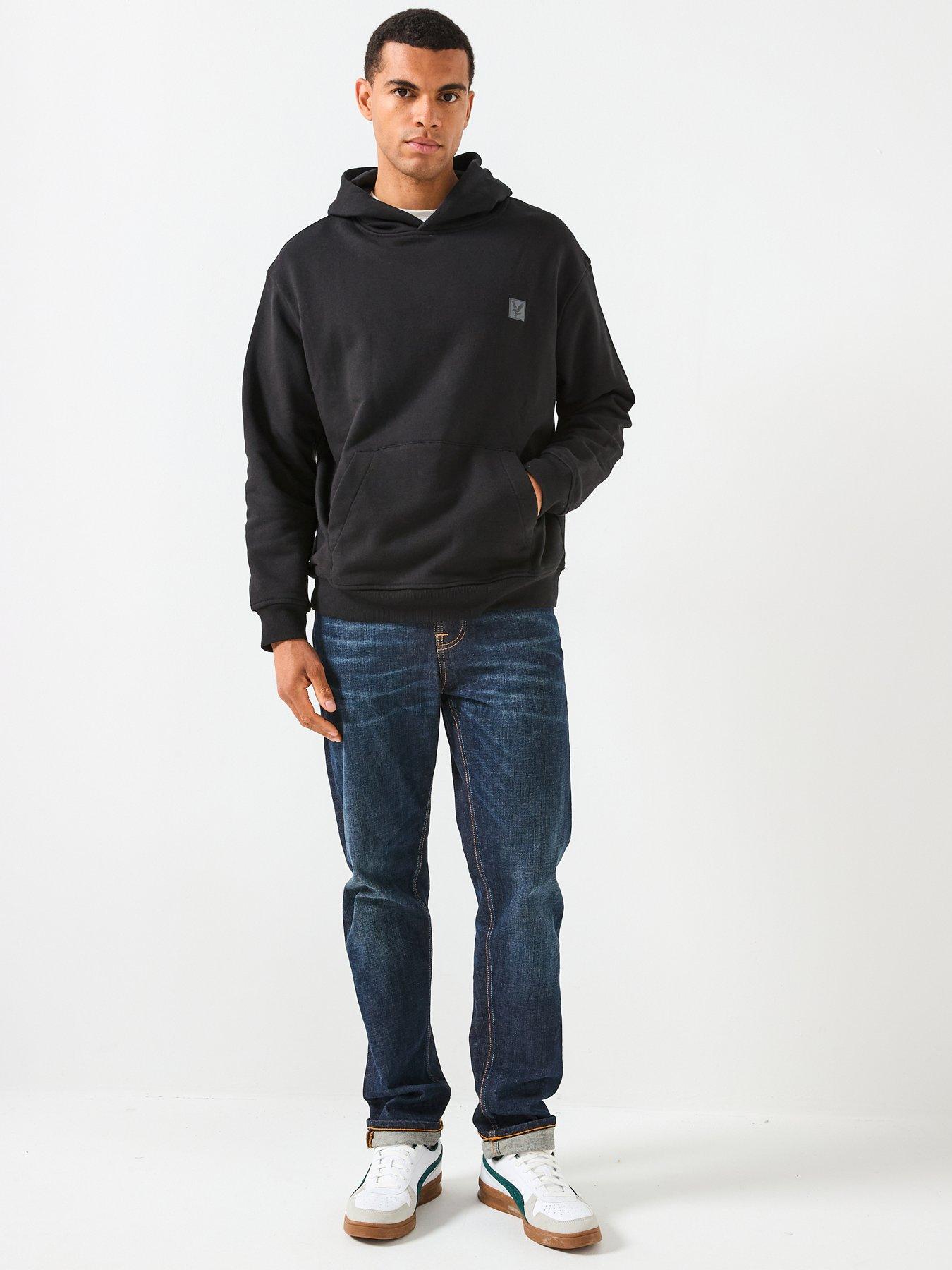 Image 3 of 6 of Lyle & Scott Loungewear Pullover Hoodie- Black