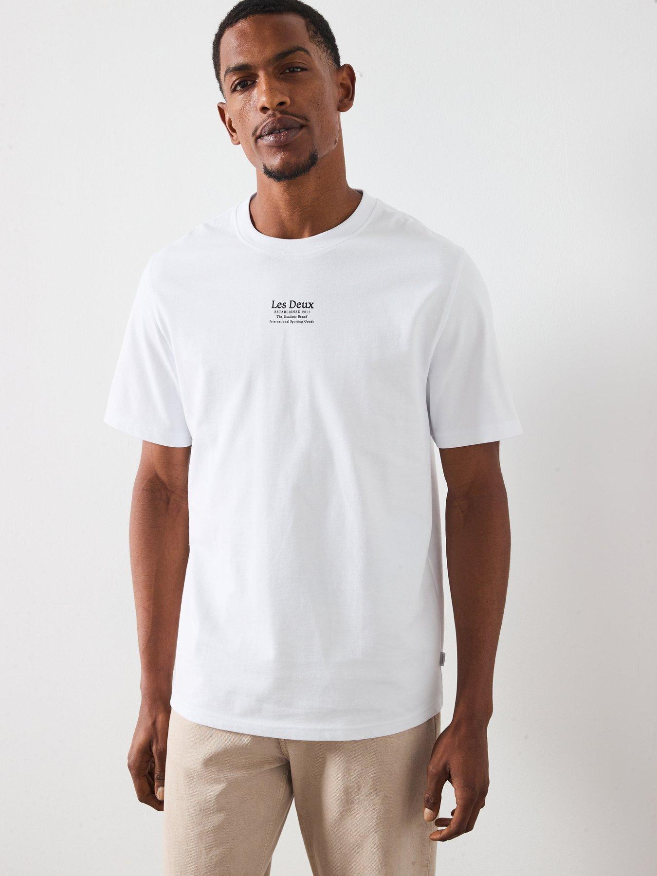 Les Deux Established Central Logo T-Shirt - White