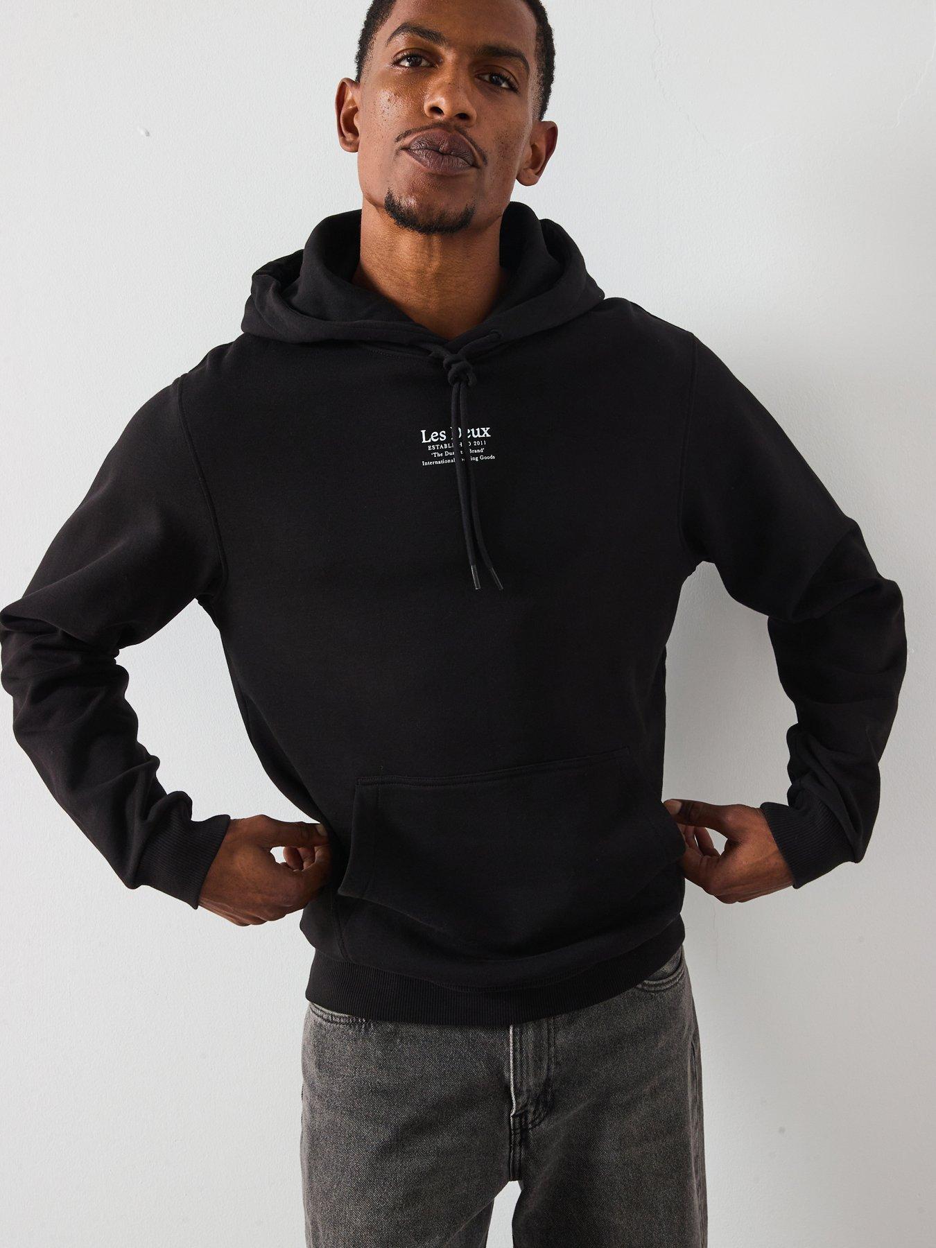undefined Established Central Logo Overhead Hoodie - Black