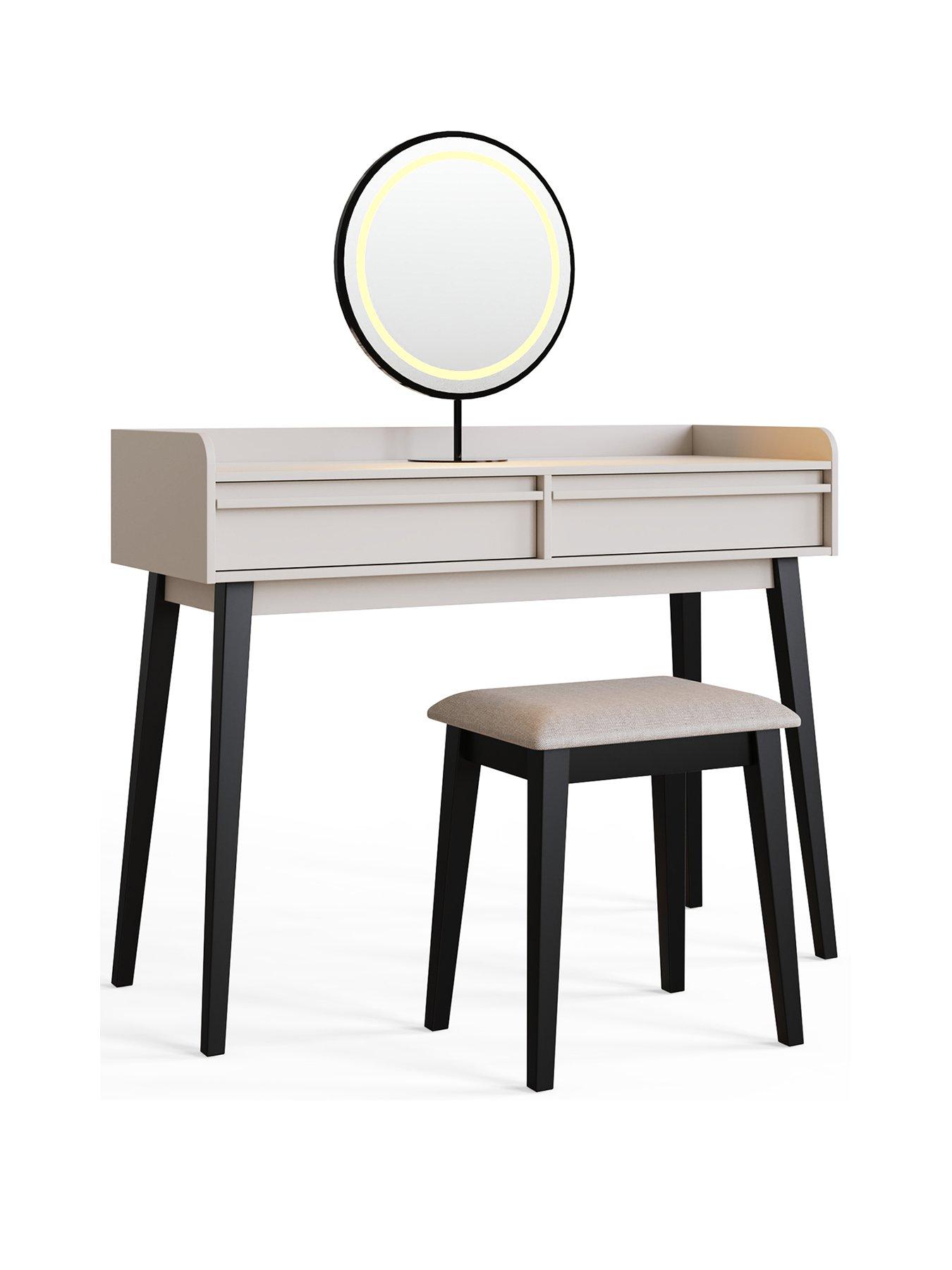 Image 2 of 7 of GFW Phoebe Dressing Table with LED Mirror & Stool