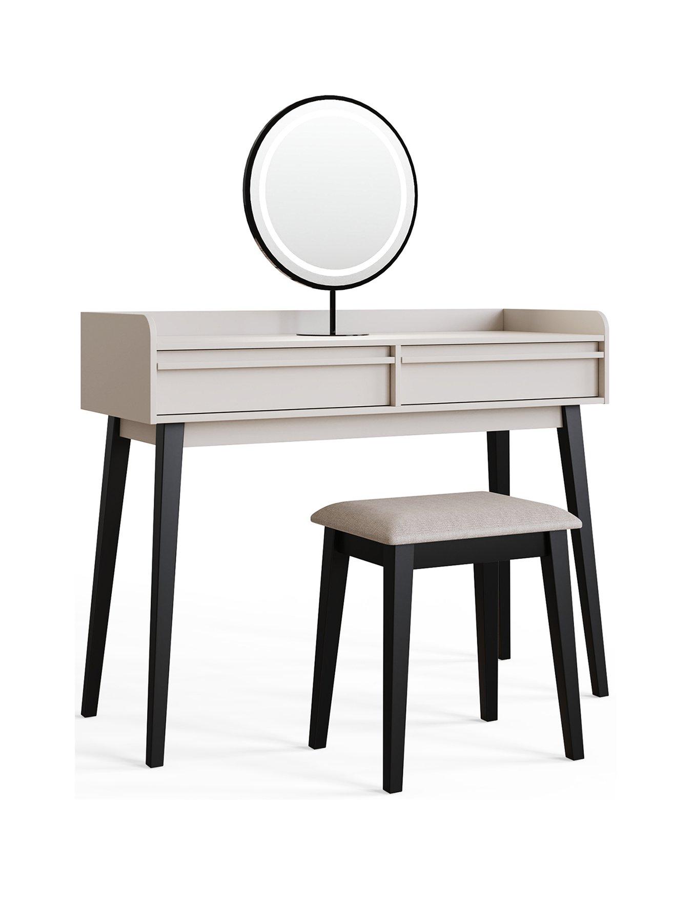 Image 3 of 7 of GFW Phoebe Dressing Table with LED Mirror & Stool