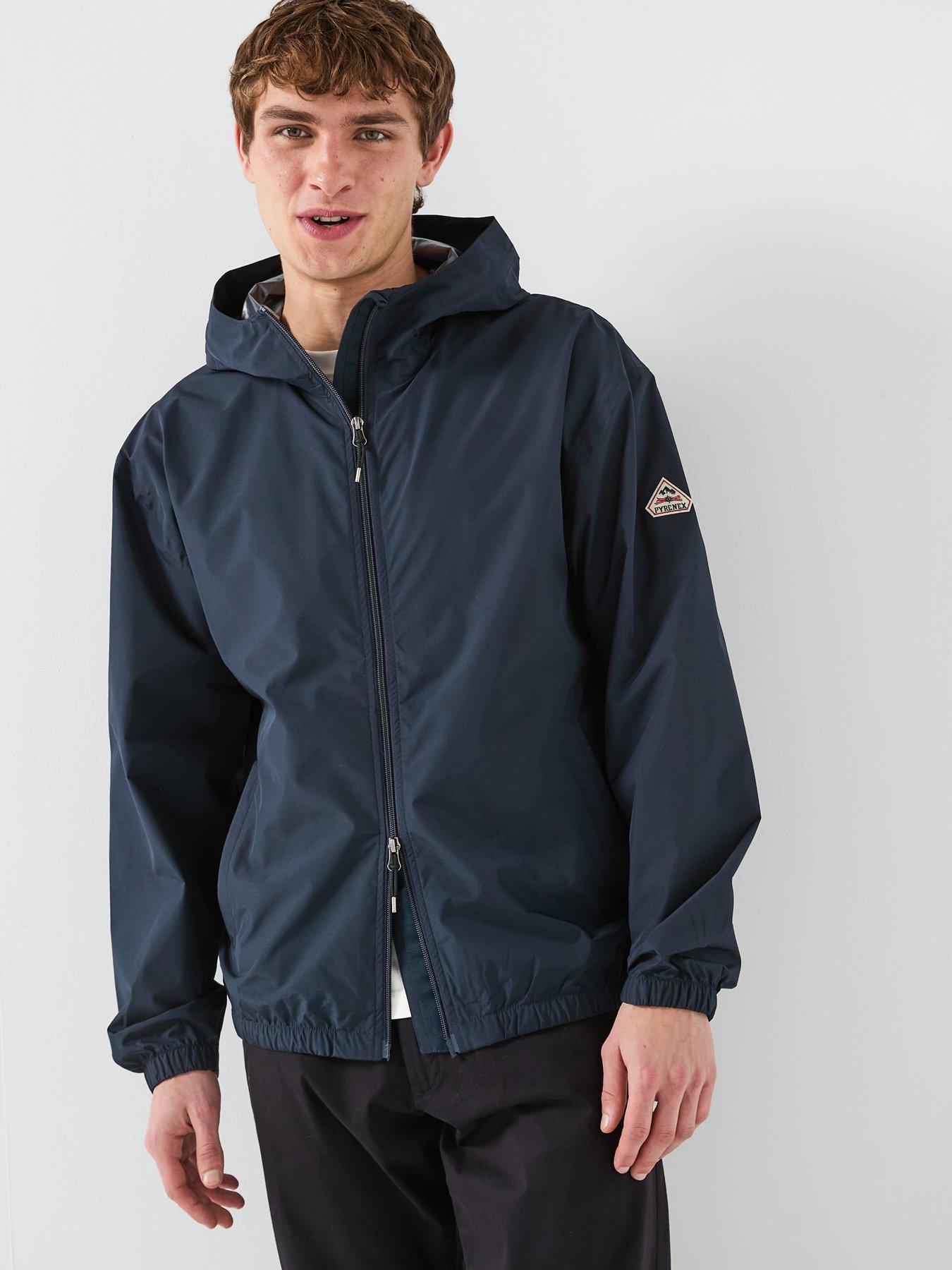 Pyrenex Ensure Water Resistant Hooded Jacket - Navy | Very