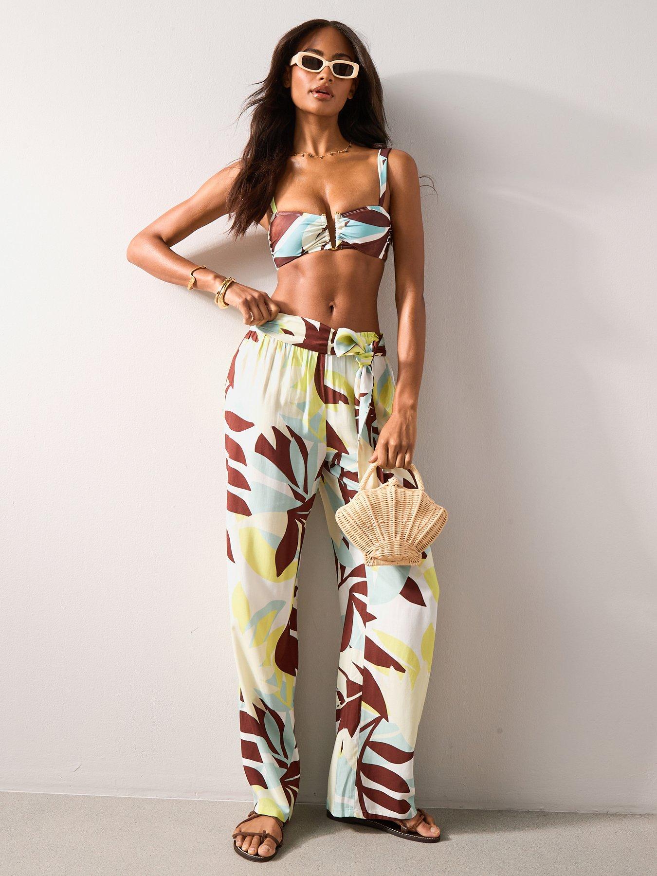 The Very Collection Printed Beach Trousers - Multi