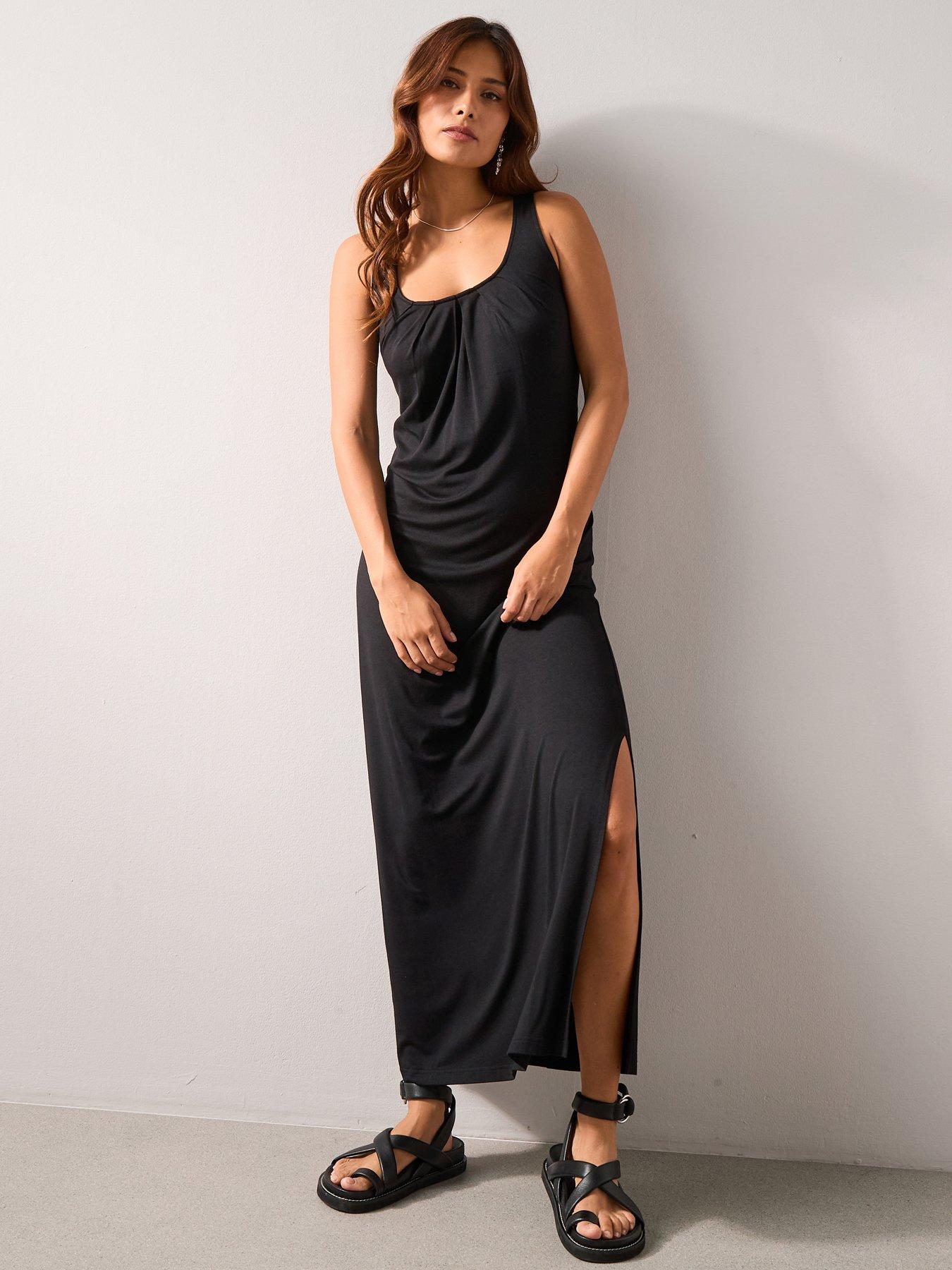 The Very Collection Jersey Maxi Beach Dress - Black | Very