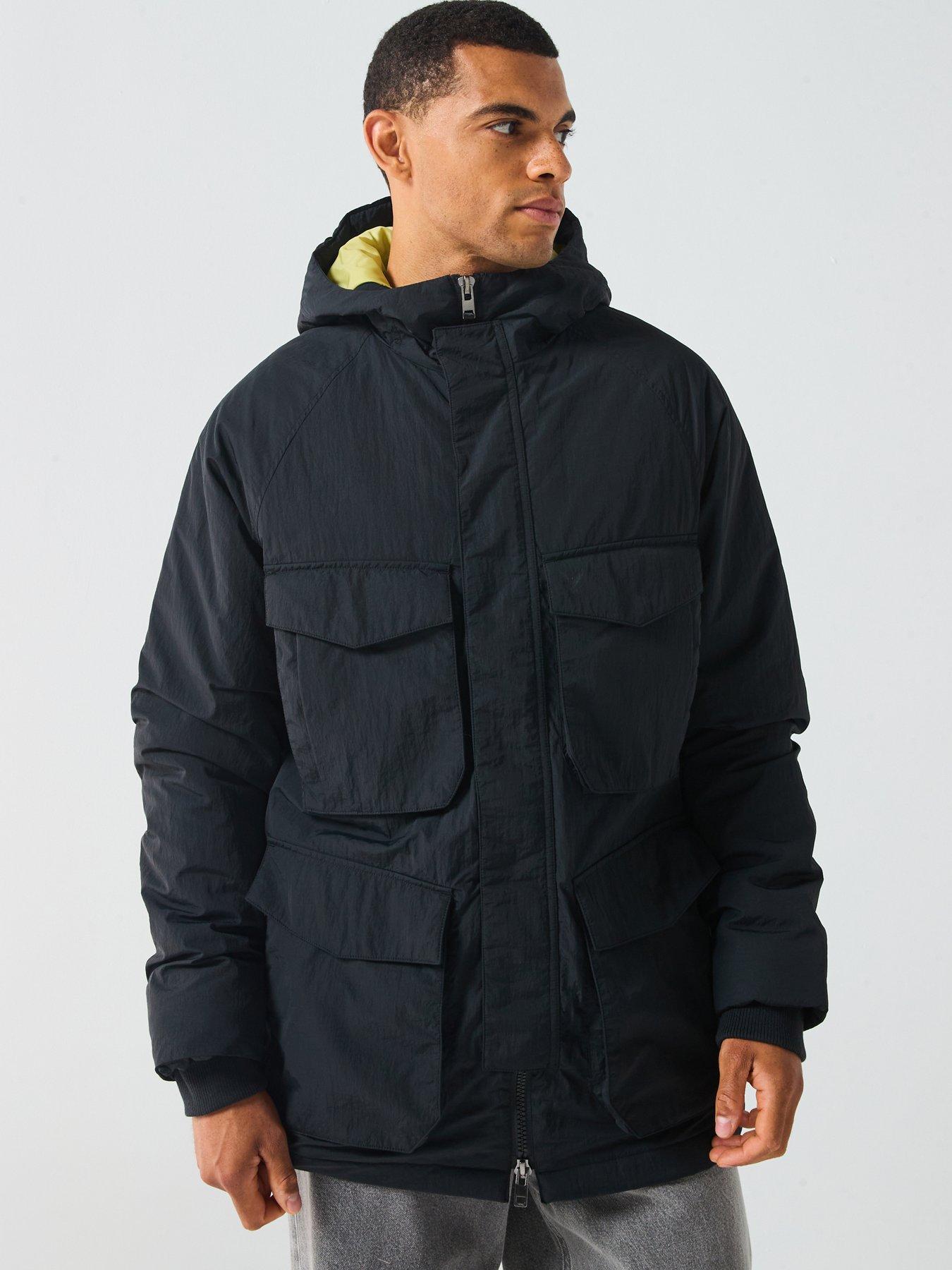 Lyle & Scott Tactical Wadded Parka- Black