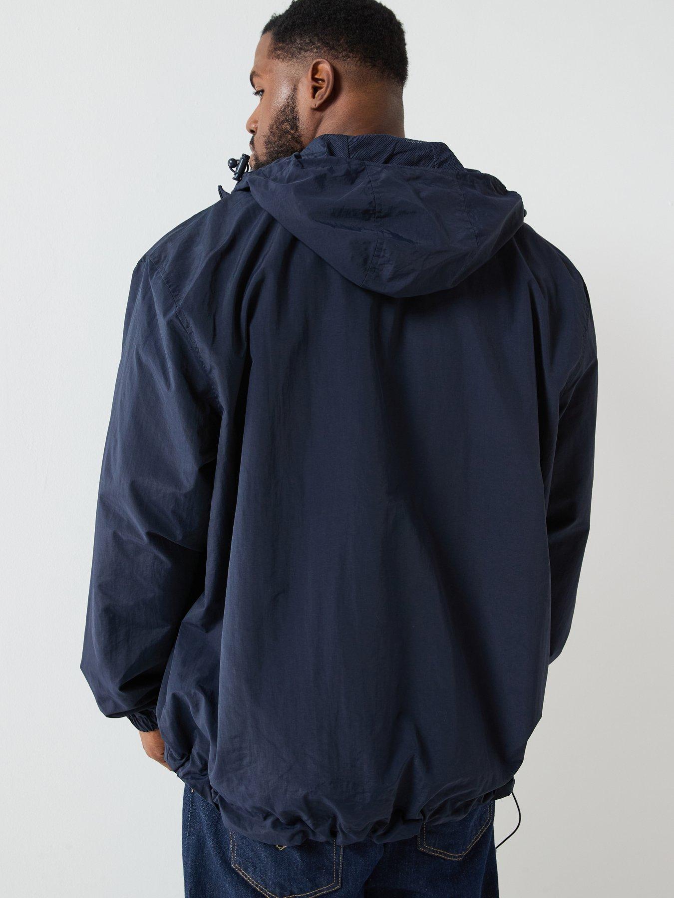 Image 2 of 6 of Lyle & Scott Big And Tall Zip Through Hooded Jacket - Navy