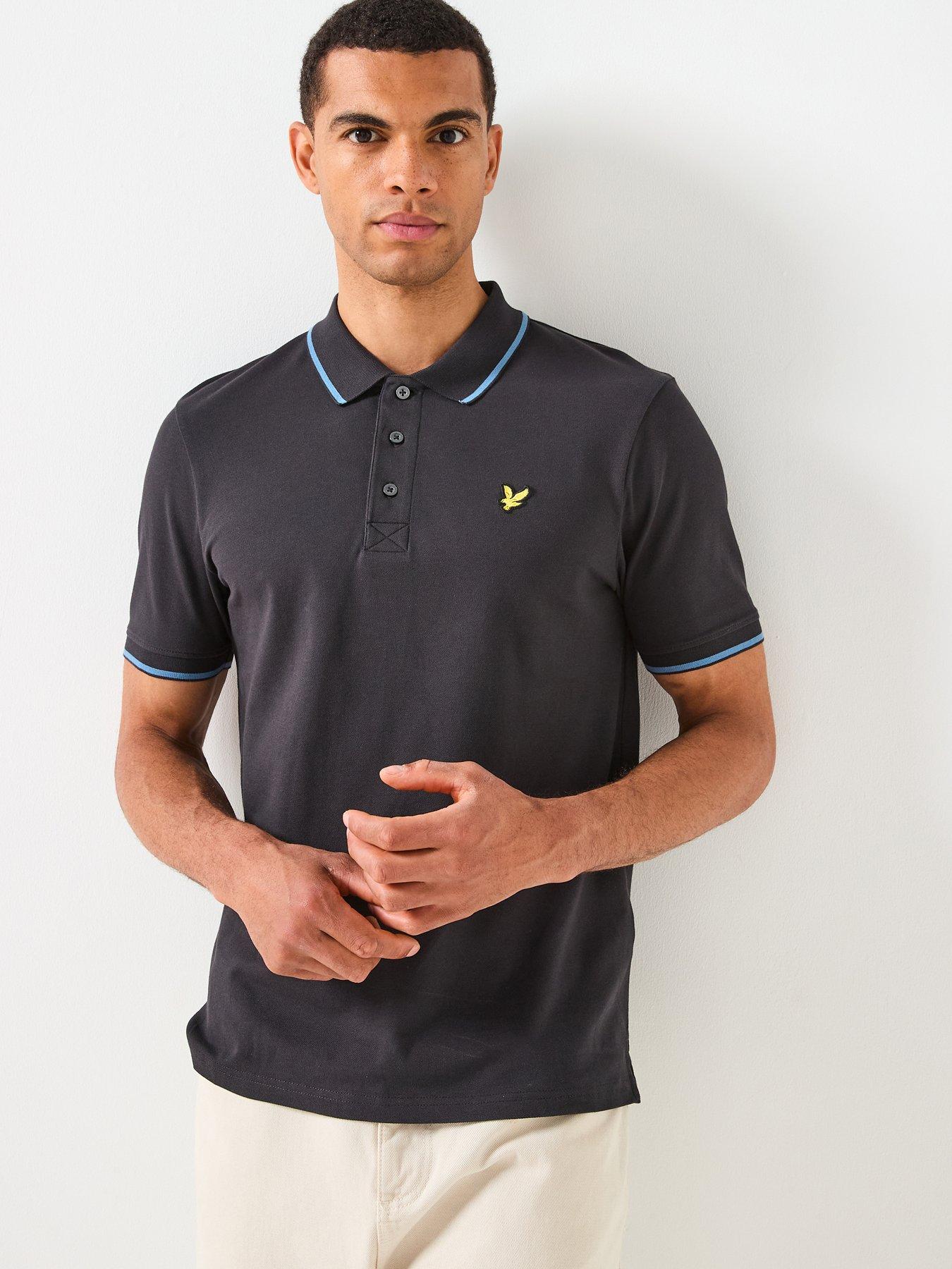 Lyle & Scott Tipped Polo Shirt- Black