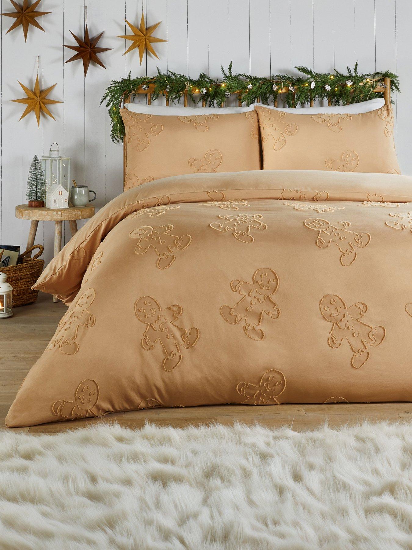 Duvet Day Gingerbread Tufted Christmas Duvet Set Ginger