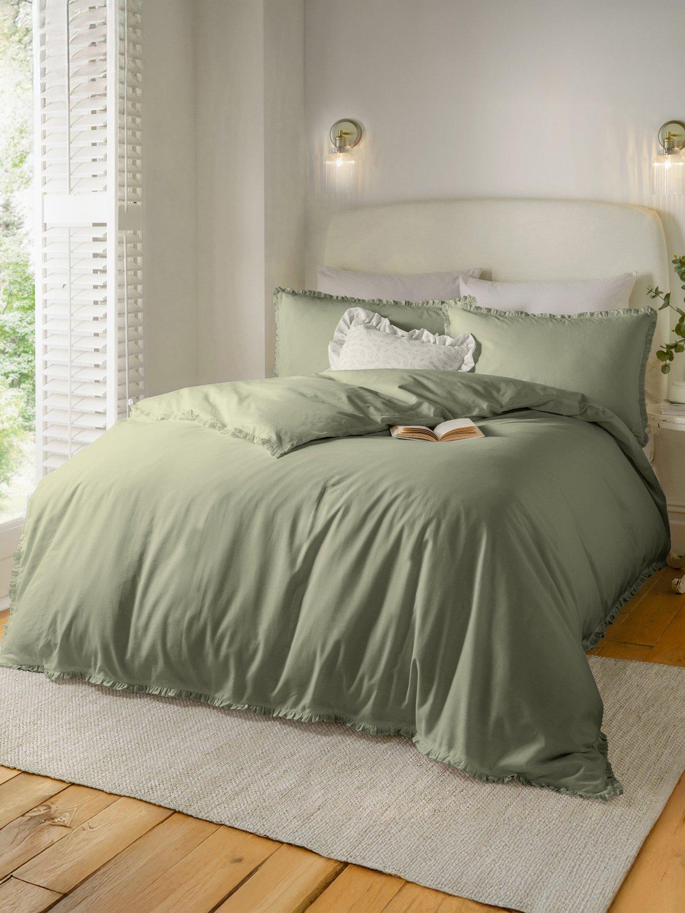 Wylder Tilly 100% Cotton Duvet Set - Sage