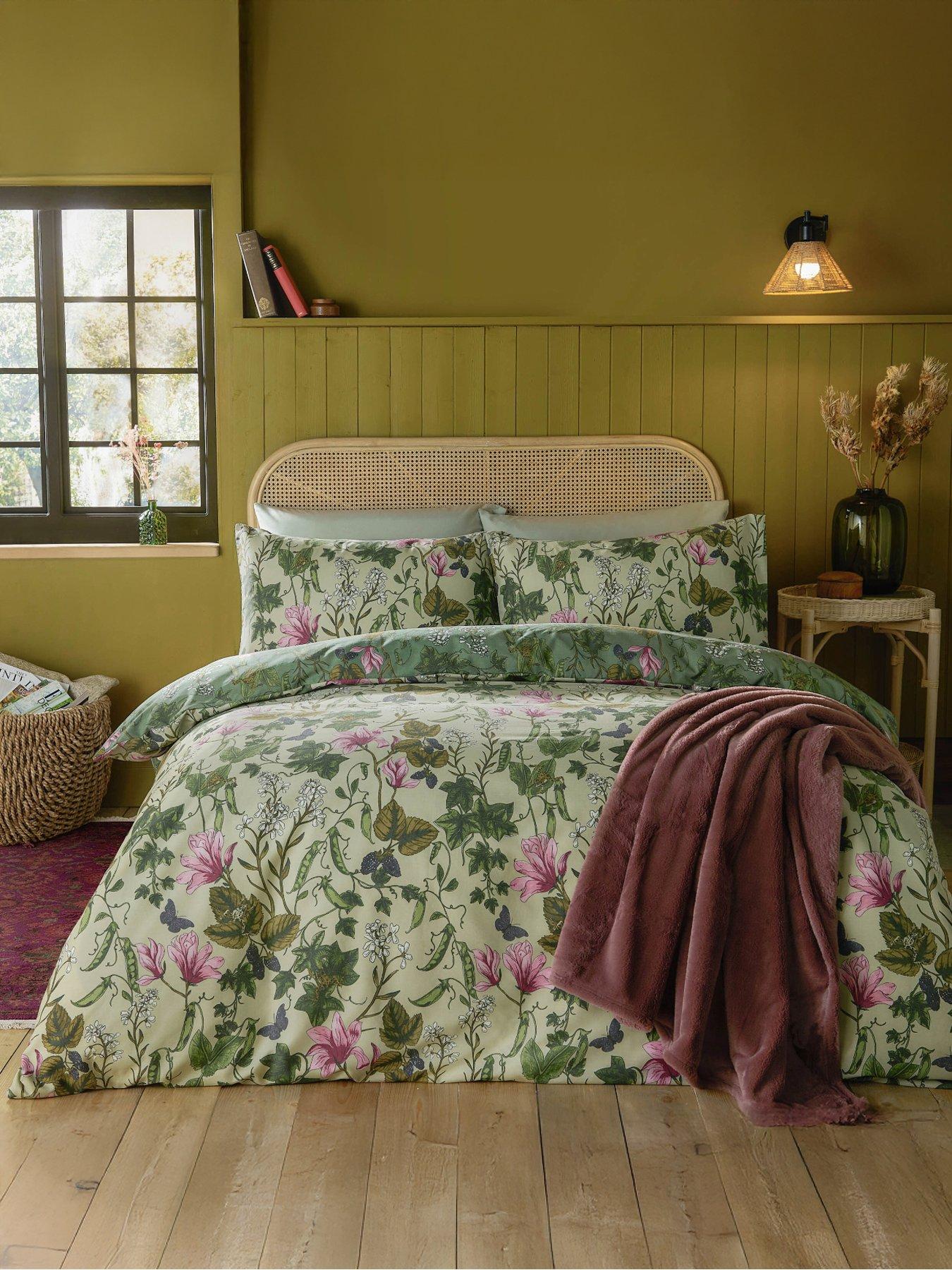 Furn Mystic Berry King Size Duvet Set Green