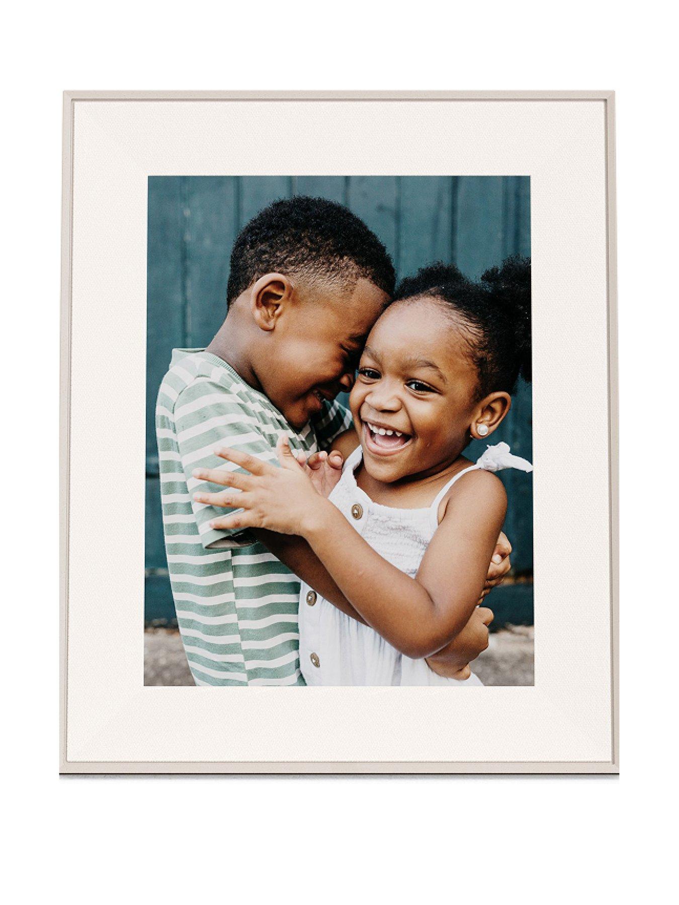 undefined Aspen Clay with Paper Mat Digital Photo Frame