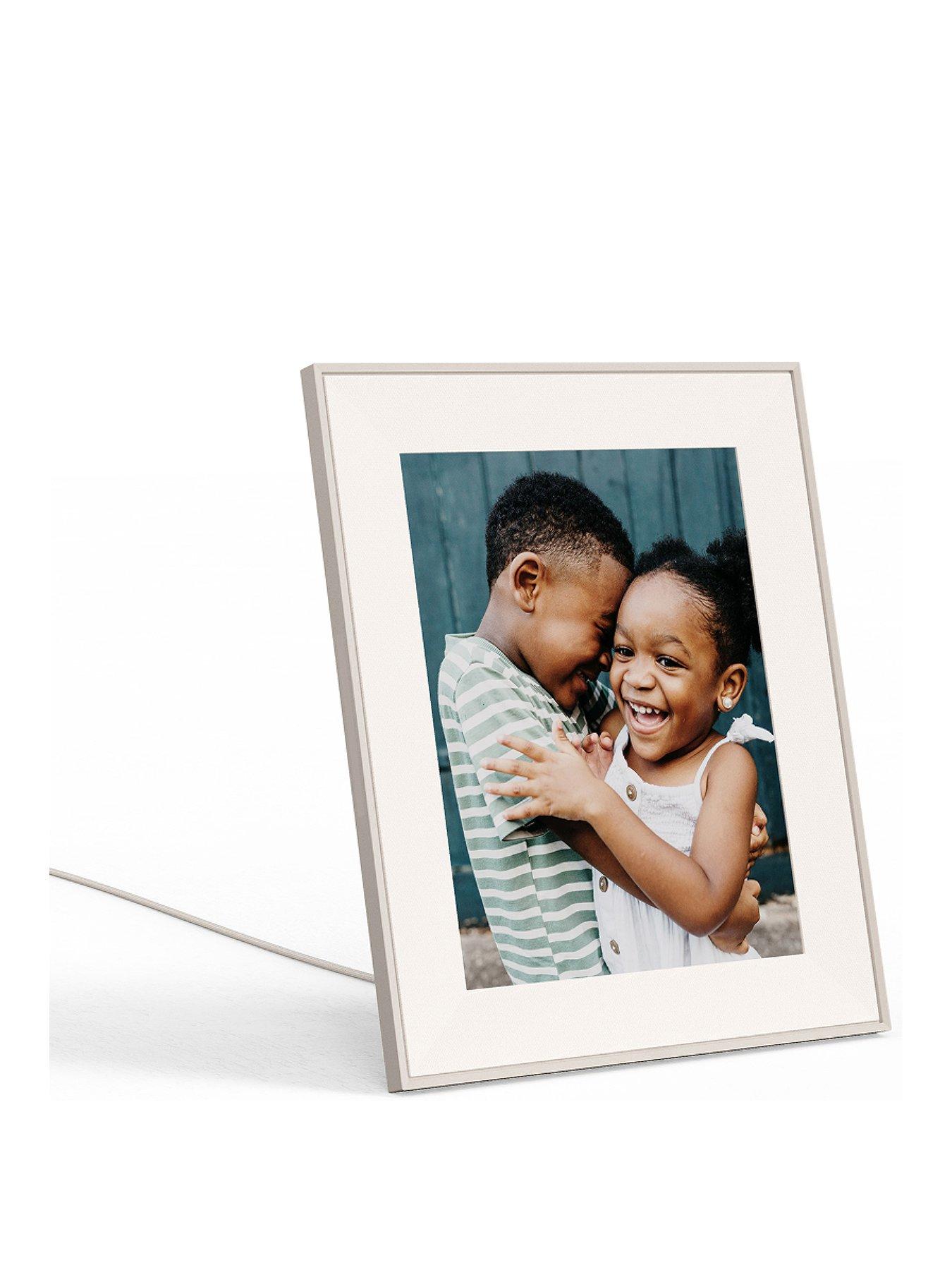 Image 2 of 8 of Aura Aspen Clay with Paper Mat Digital Photo Frame
