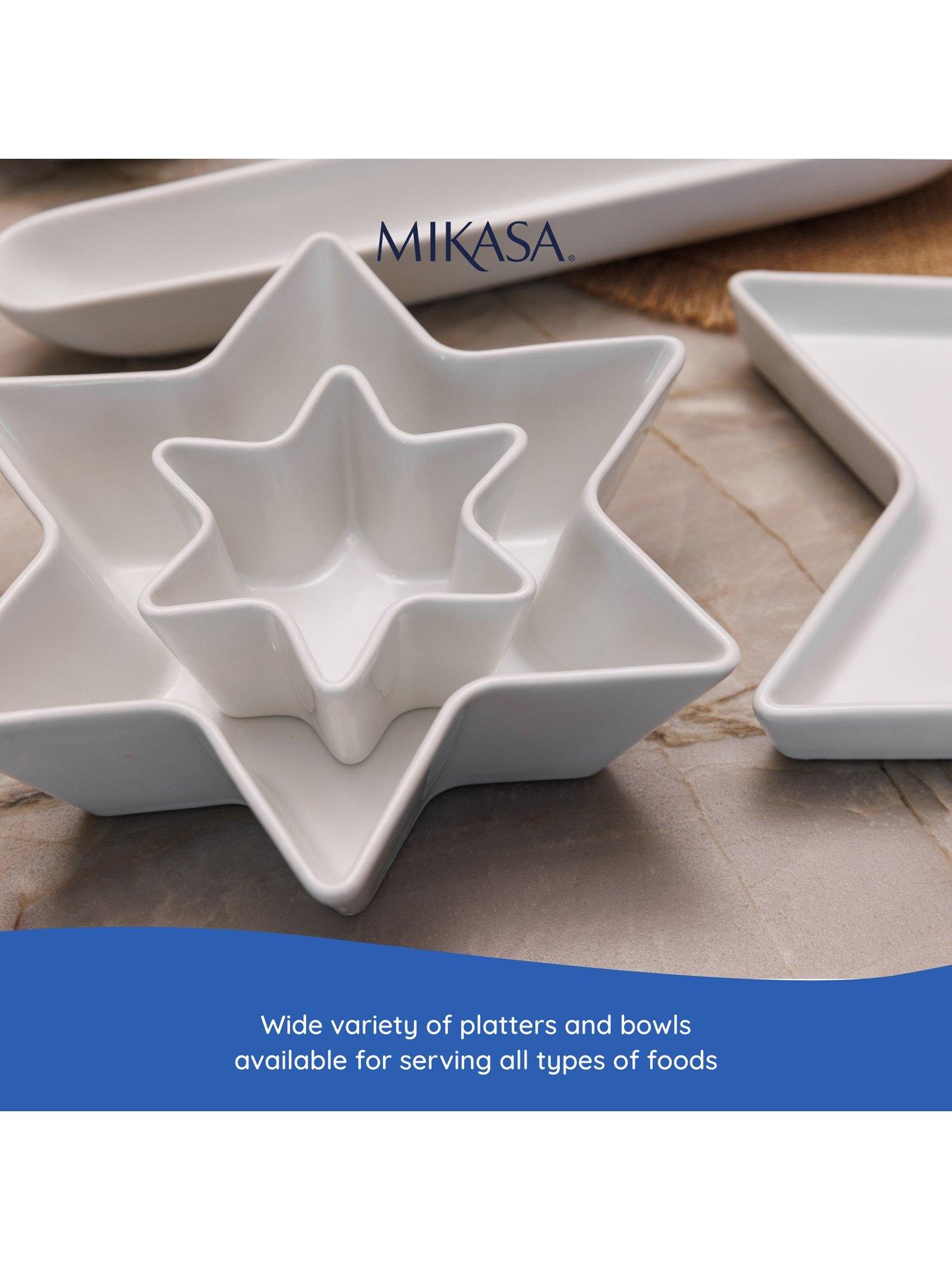 Image 4 of 7 of Mikasa Chalk Star Bowl Set Of 2