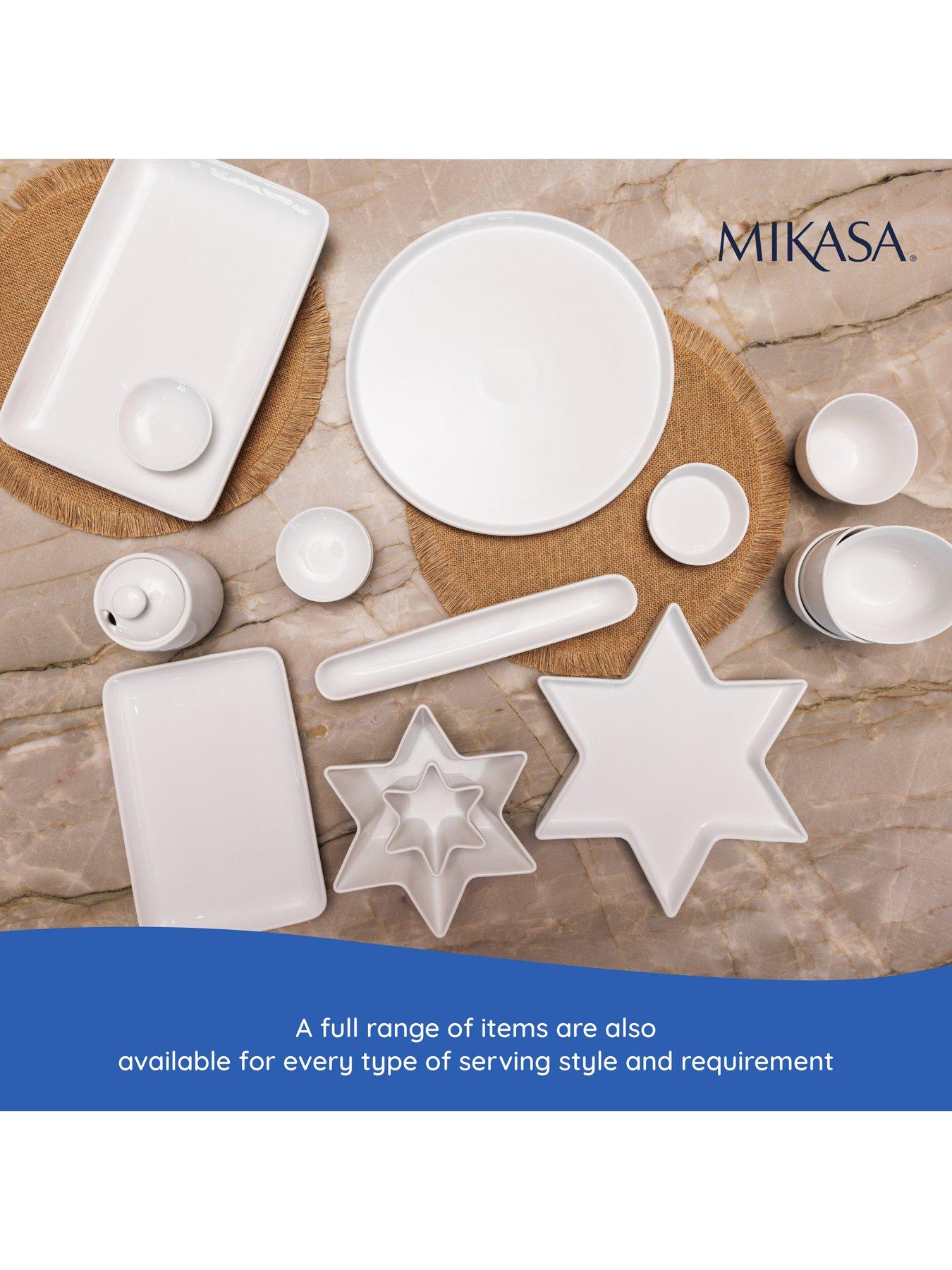 Image 6 of 7 of Mikasa Chalk Star Bowl Set Of 2