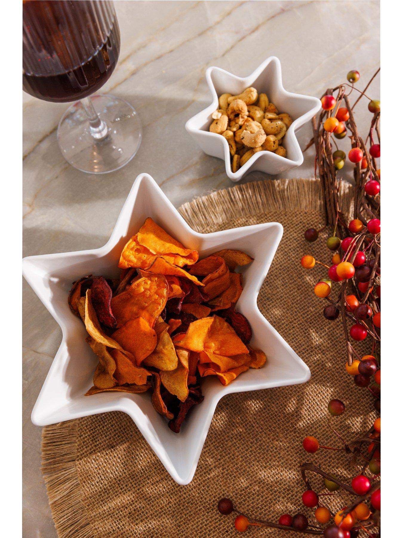 Image 7 of 7 of Mikasa Chalk Star Bowl Set Of 2