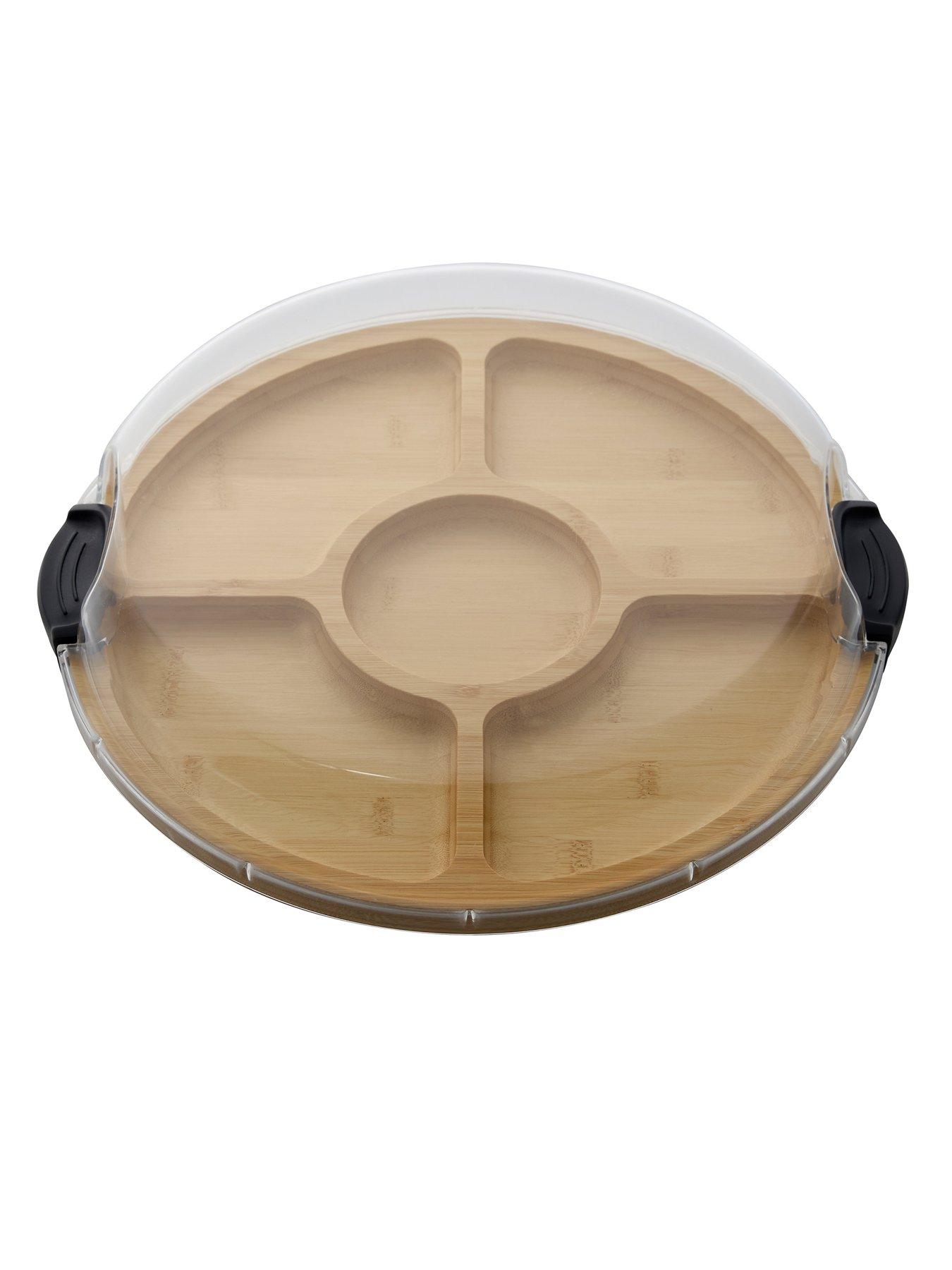 Faberware Farberware Build-a-board Bamboo Lazy Susan, 35.5cm, Card Insert