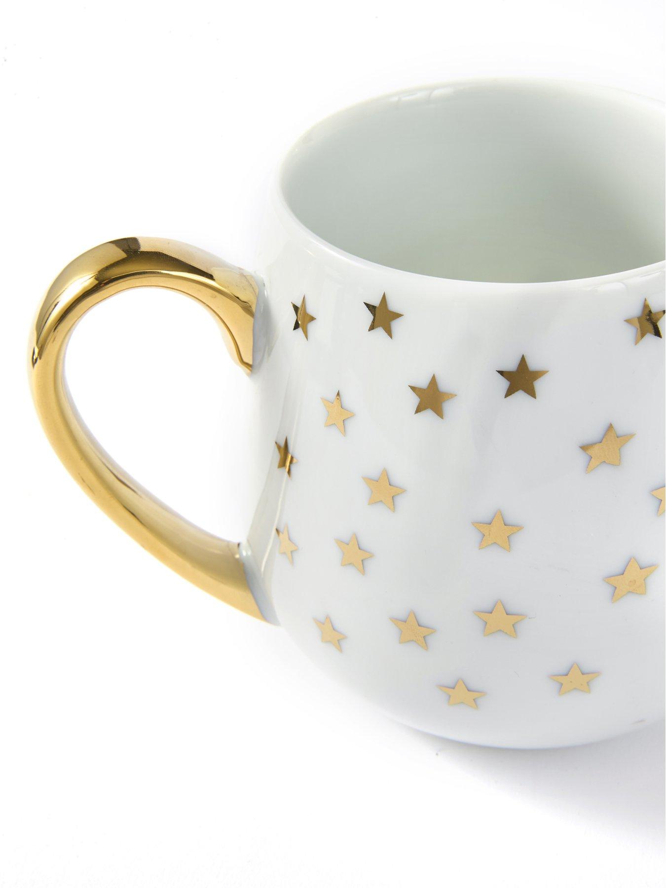 Image 4 of 6 of WATERSIDE 4pc Gold Star Mugs