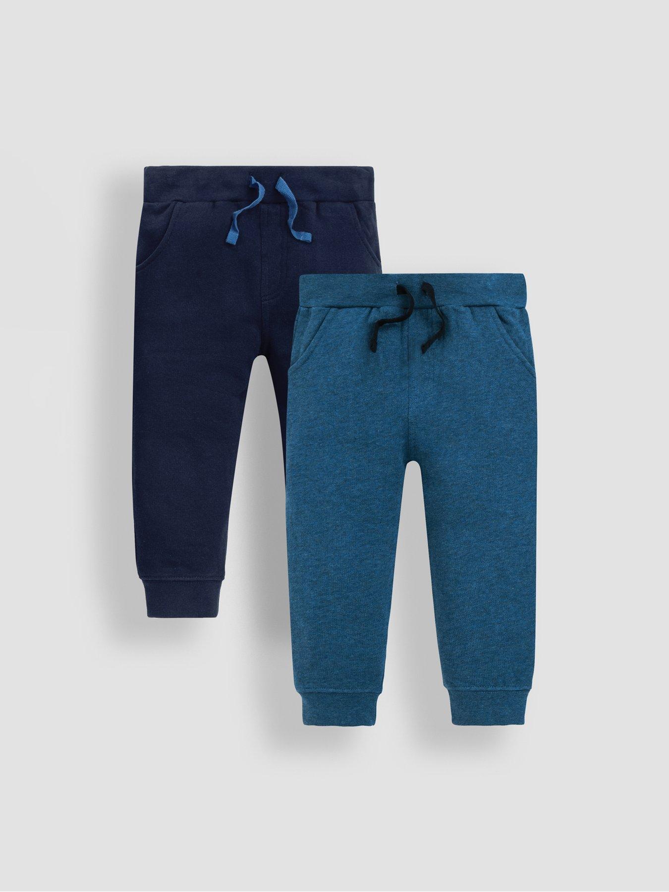 JoJo Maman Bebe Toddler Boys 2-Pack Joggers - Navy