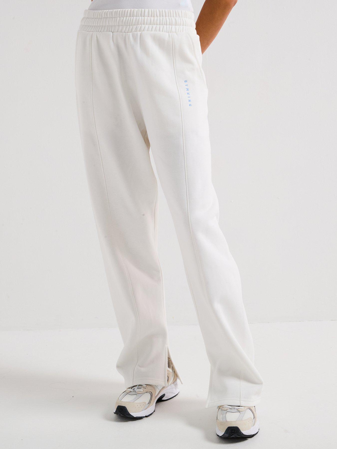 Gym King Shadow Straight Leg Jogger - Cream 16 - Image 3