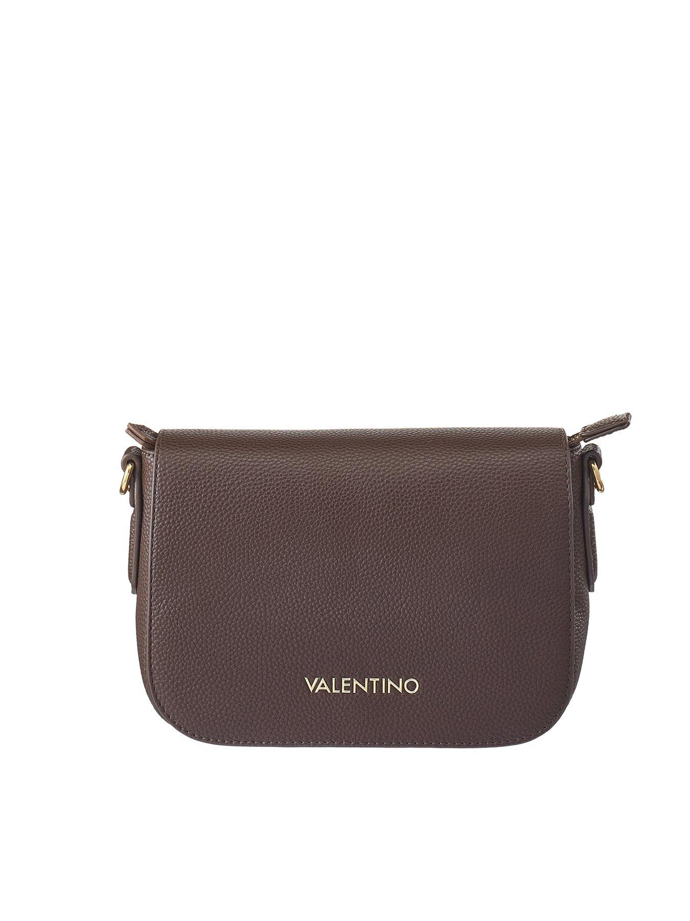 VALENTINO BAGS Schoudertas met logo-applicatie, model 'Brixton' in taupe online kopen | P&C