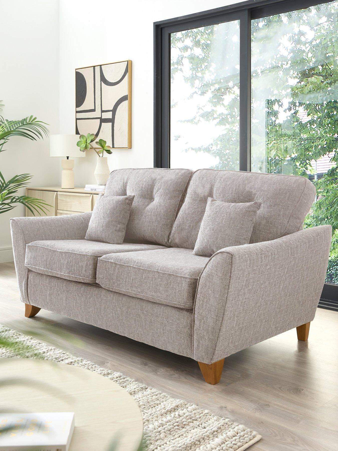 Image 1 of 6 of The Very Collection Halstow 3 Seater Fabric Sofa Bed - Silver&nbsp;- Made to order in the UK