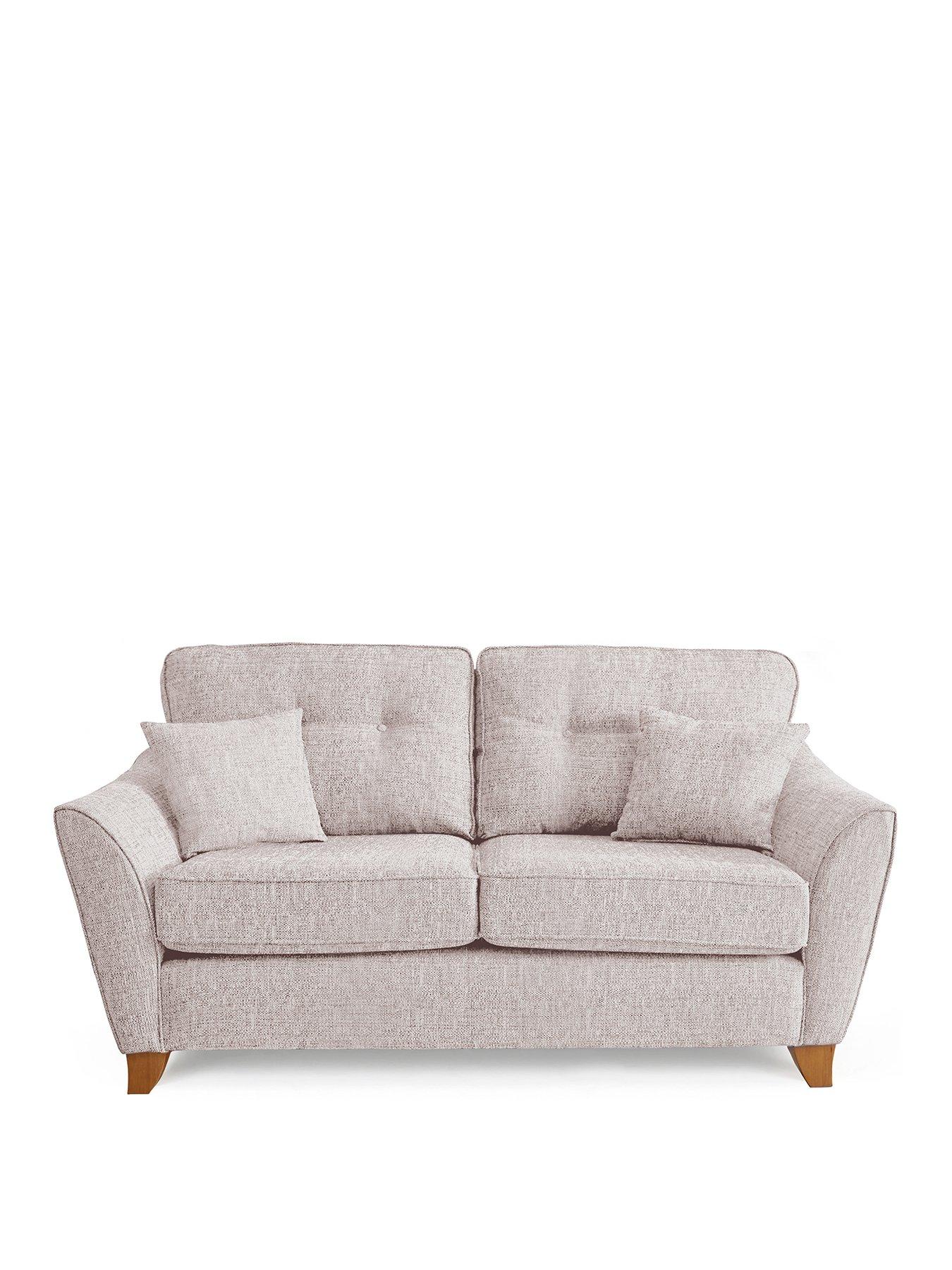 Image 2 of 6 of The Very Collection Halstow 3 Seater Fabric Sofa Bed - Silver&nbsp;- Made to order in the UK