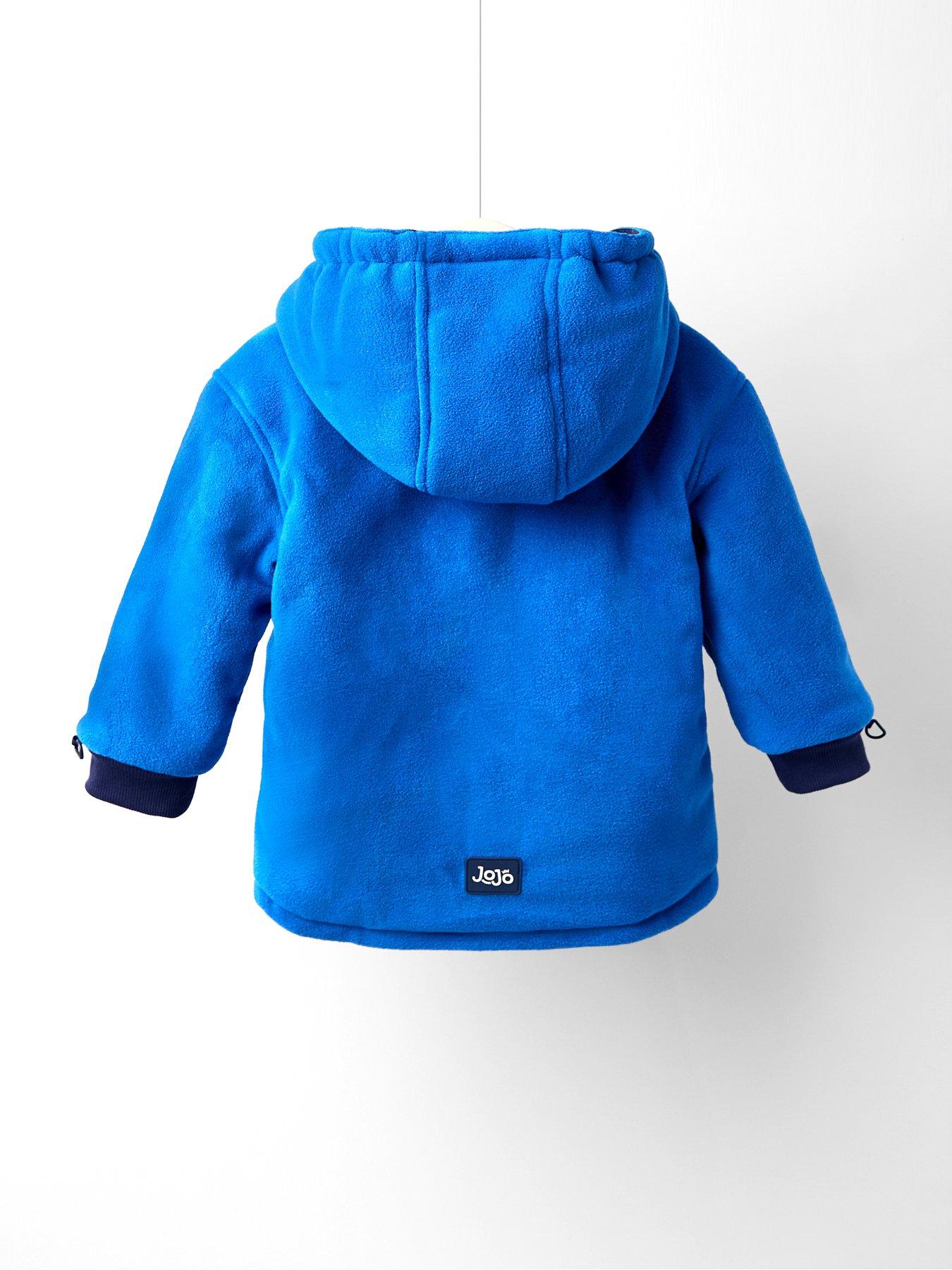 Image 4 of 6 of JoJo Maman Bebe Toddler Boys Dino Reversible Sherpa Lined Jacket - Multi