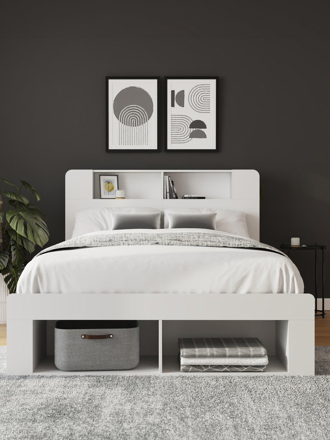 undefined Anya 135cm Wooden Ottoman Bed White