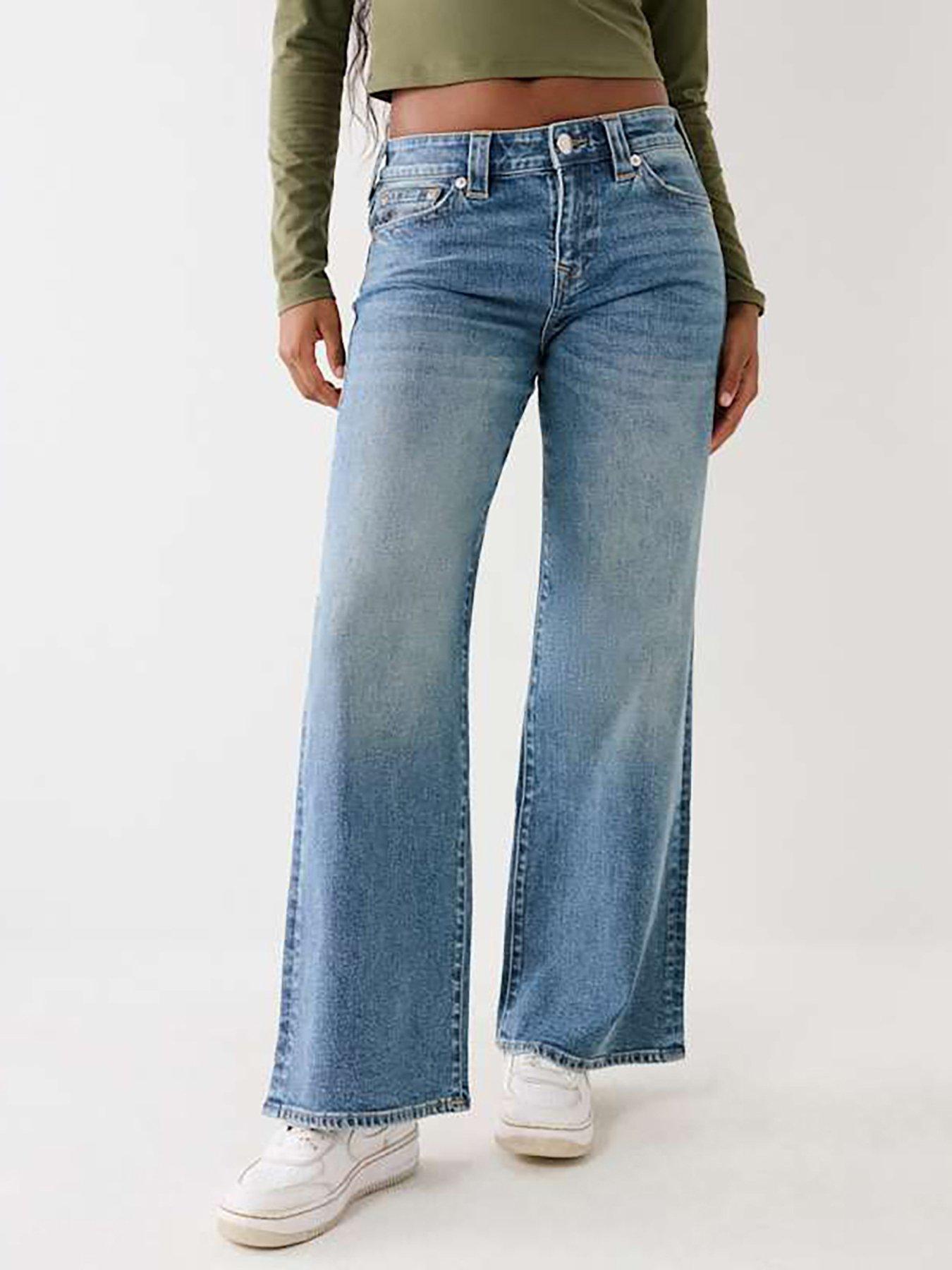 TRUE RELIGION Bobbi Baggy Fit Jeans - Light Wash