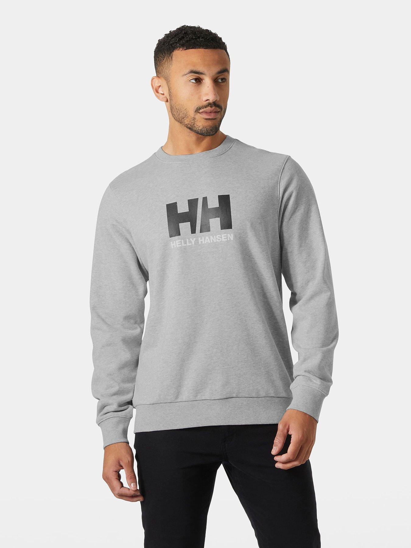Helly Hansen Mens Hh Logo Crew Sweatshirt - Grey