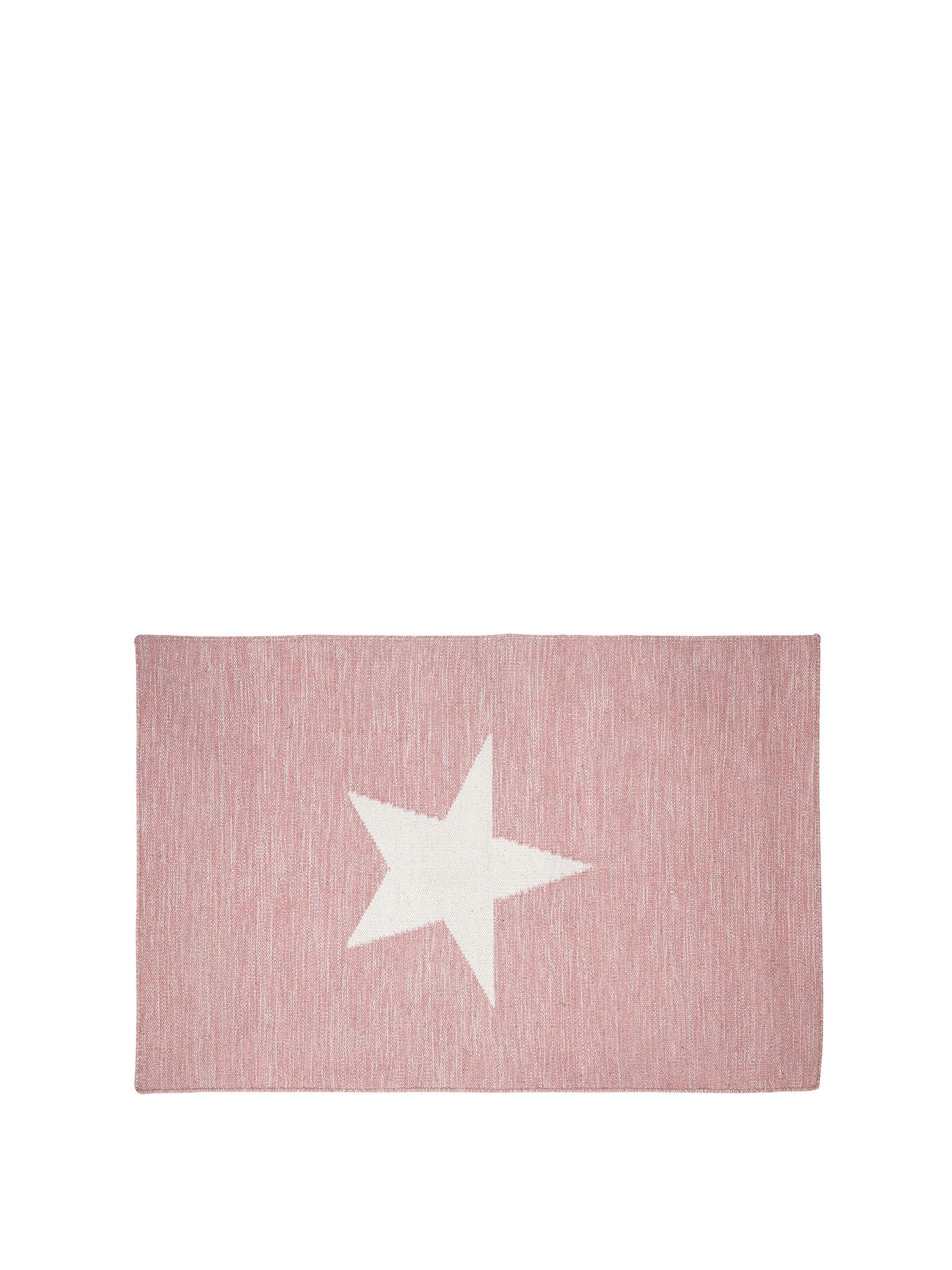 Image 2 of 4 of Interiors By Premier Pink And White Star Rug