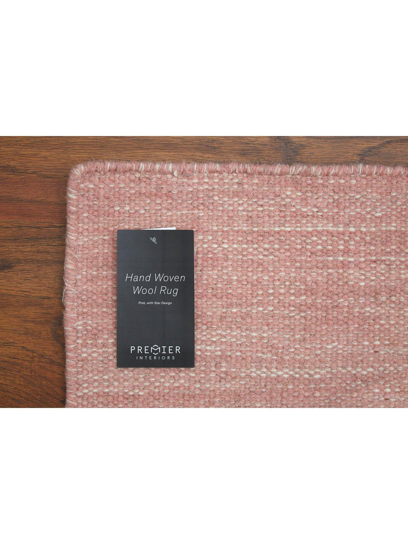 Image 3 of 4 of Interiors By Premier Pink And White Star Rug