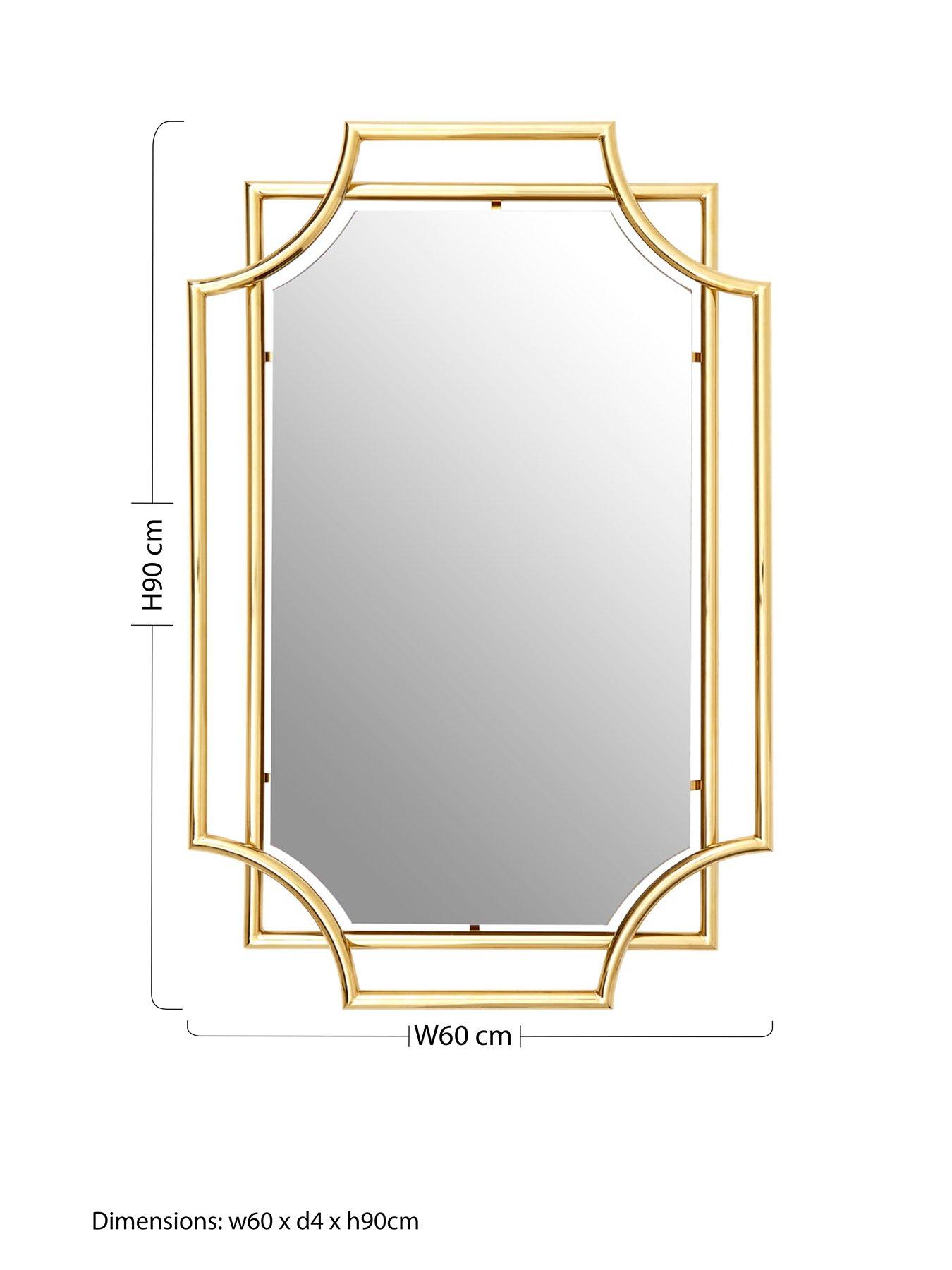 Image 4 of 4 of Interiors By Premier Meissa Rectangular Wall Mirror