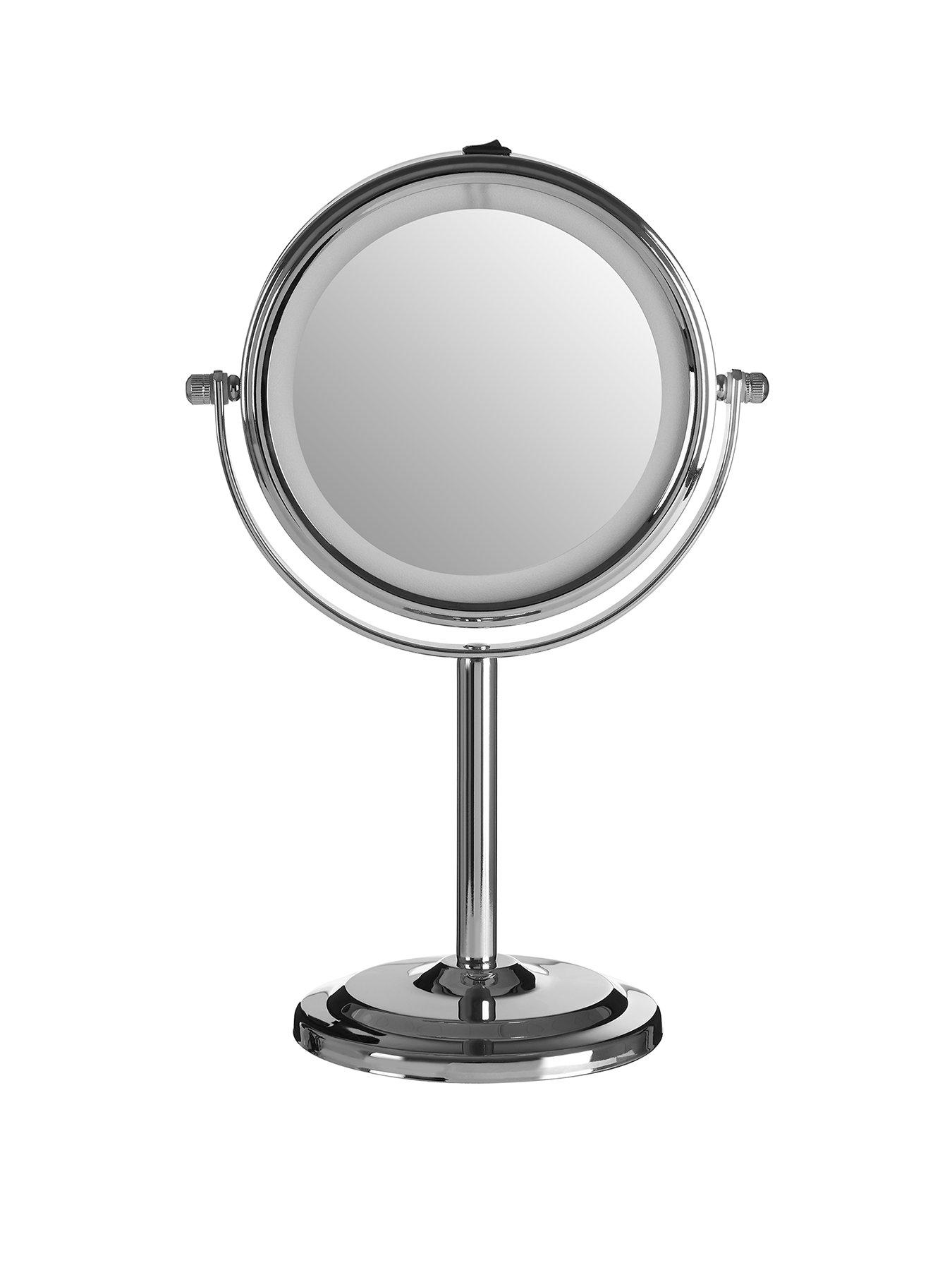 Image 1 of 5 of Interiors By Premier Cassini Chrome Iron Table Mirror
