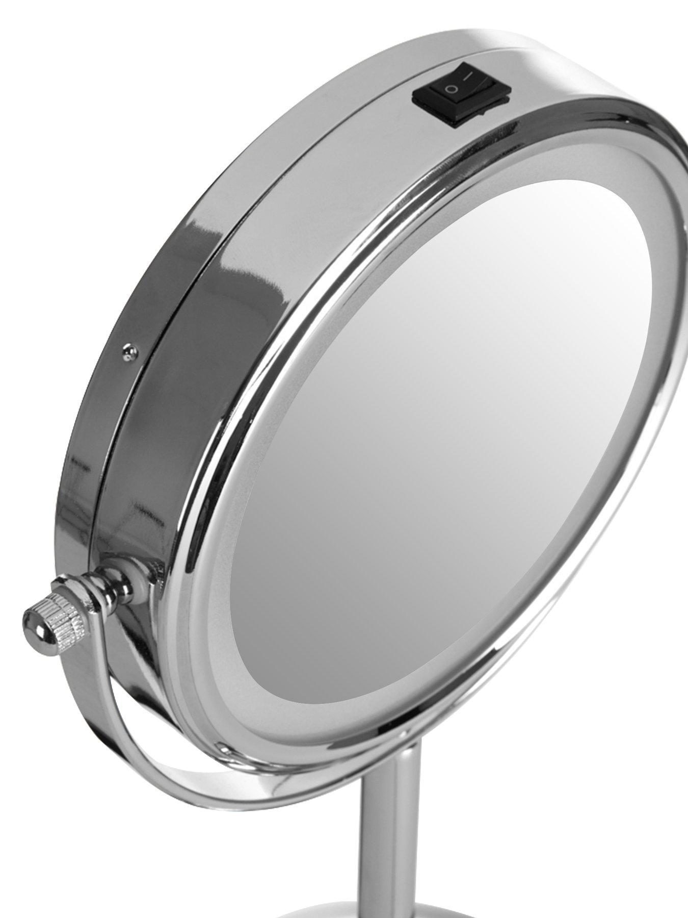 Image 3 of 5 of Interiors By Premier Cassini Chrome Iron Table Mirror