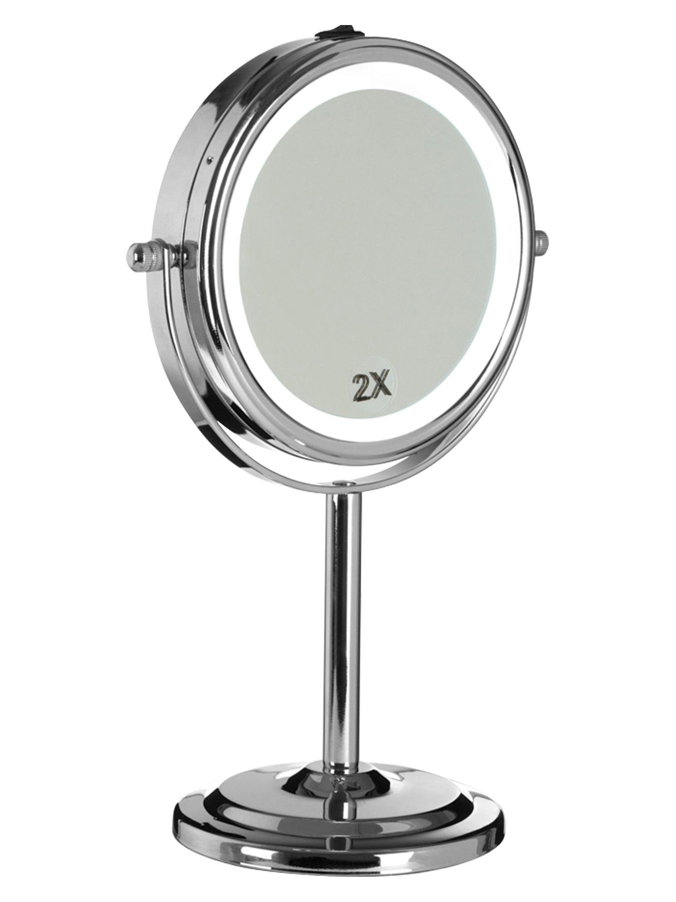 Image 5 of 5 of Interiors By Premier Cassini Chrome Iron Table Mirror