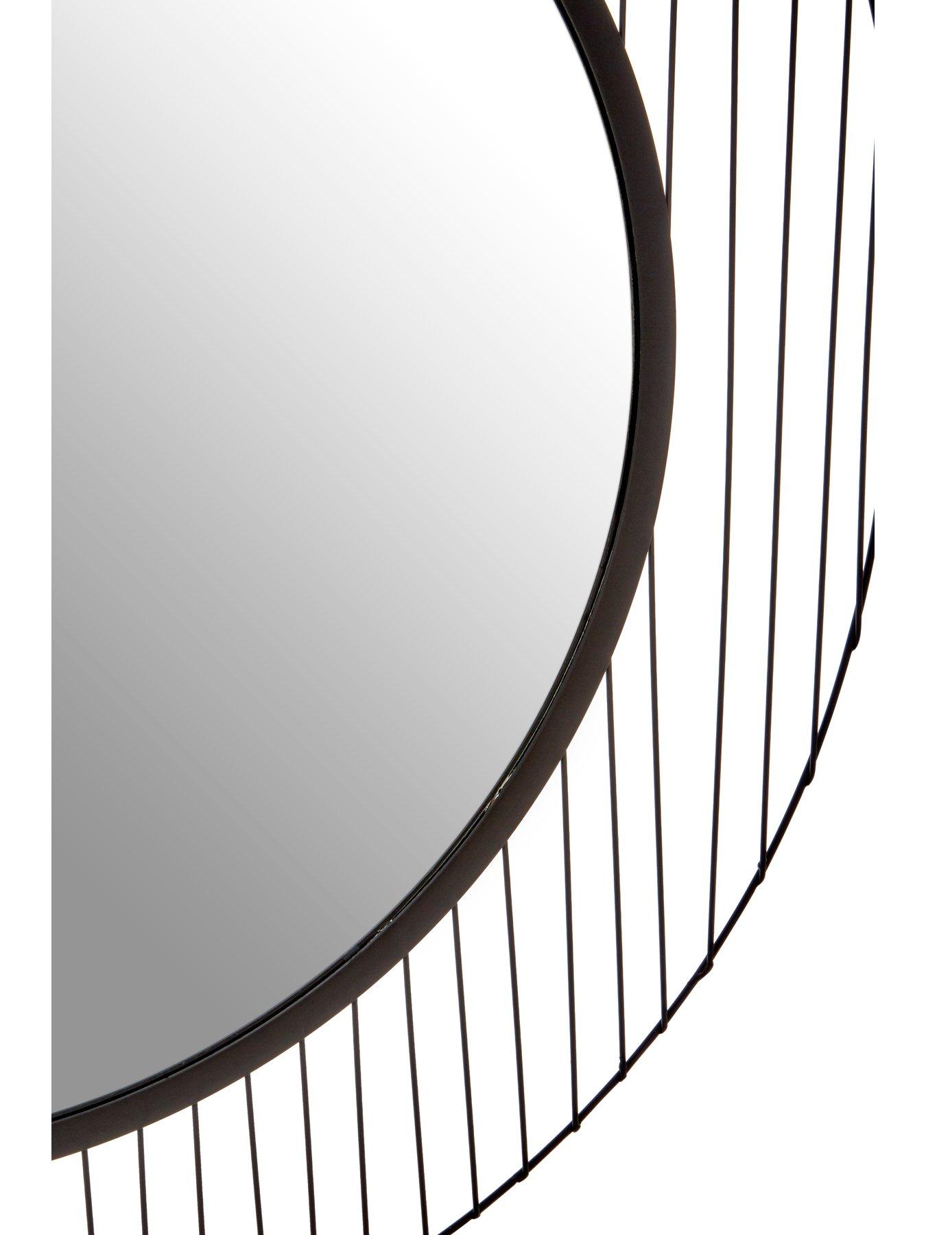 Image 4 of 6 of Interiors By Premier Trento Linear Lines Frame Wall Mirror