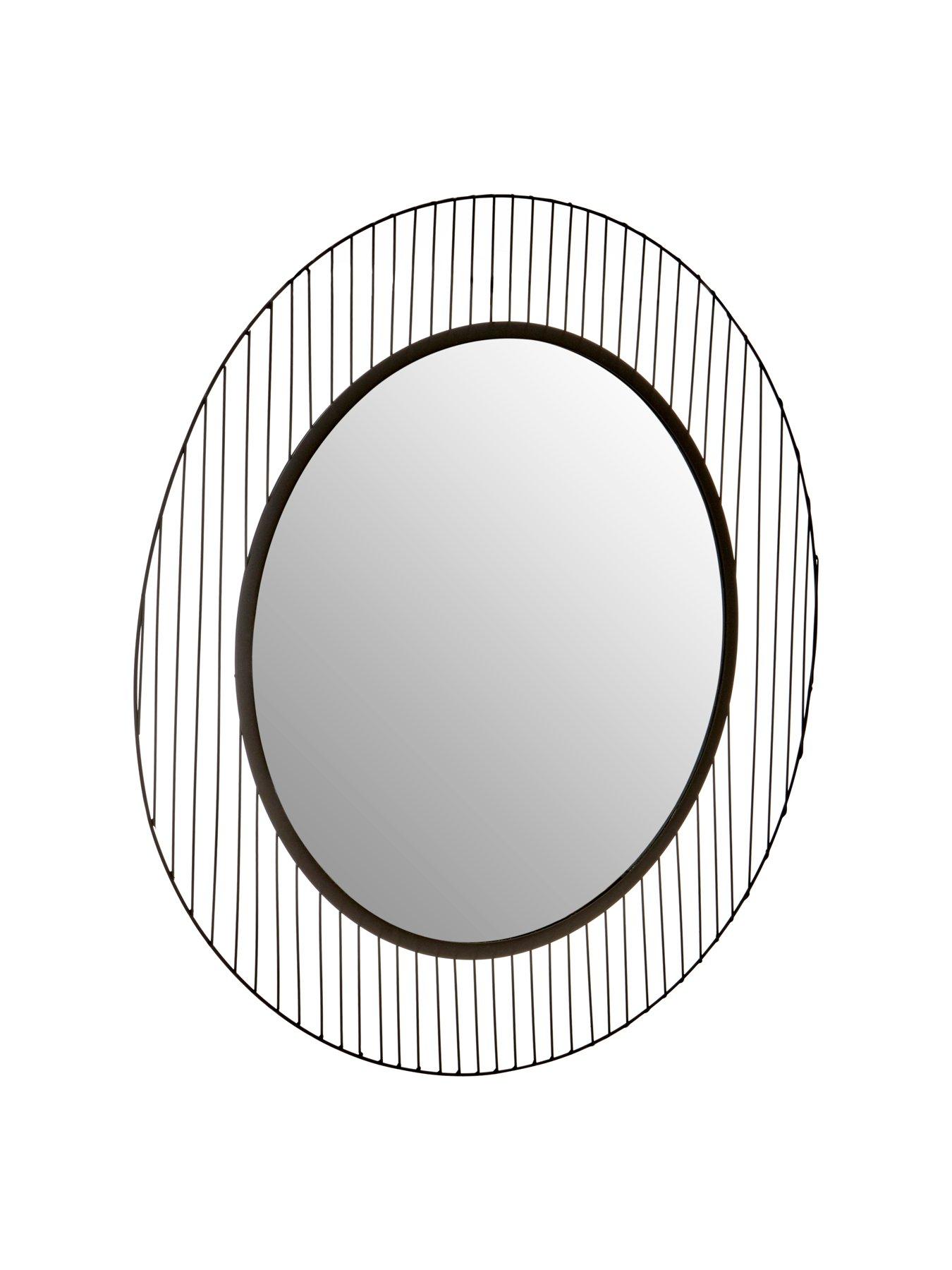 Image 6 of 6 of Interiors By Premier Trento Linear Lines Frame Wall Mirror
