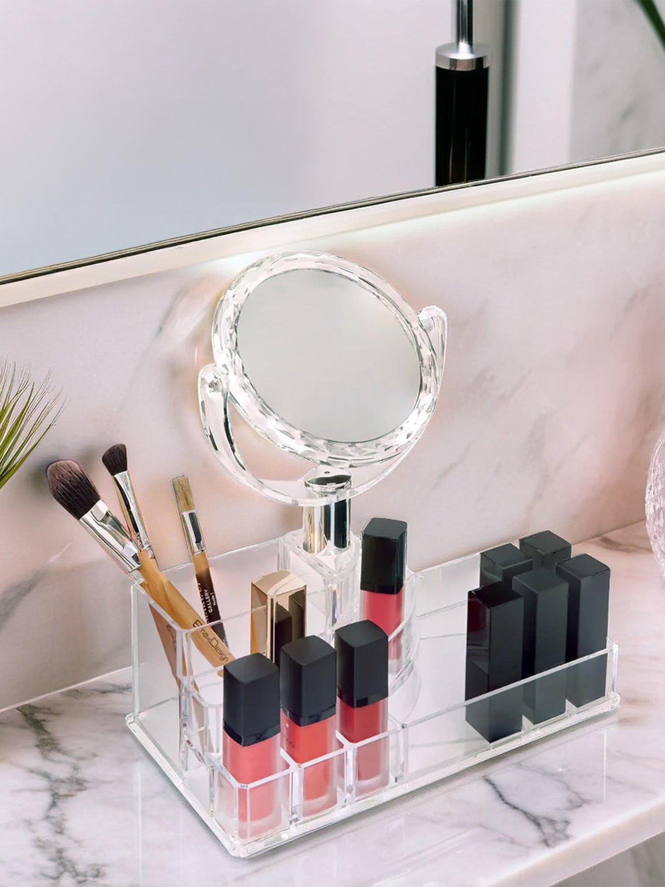 Image 1 of 7 of Interiors By Premier Beauty Cosmetic Organiser With Mirror