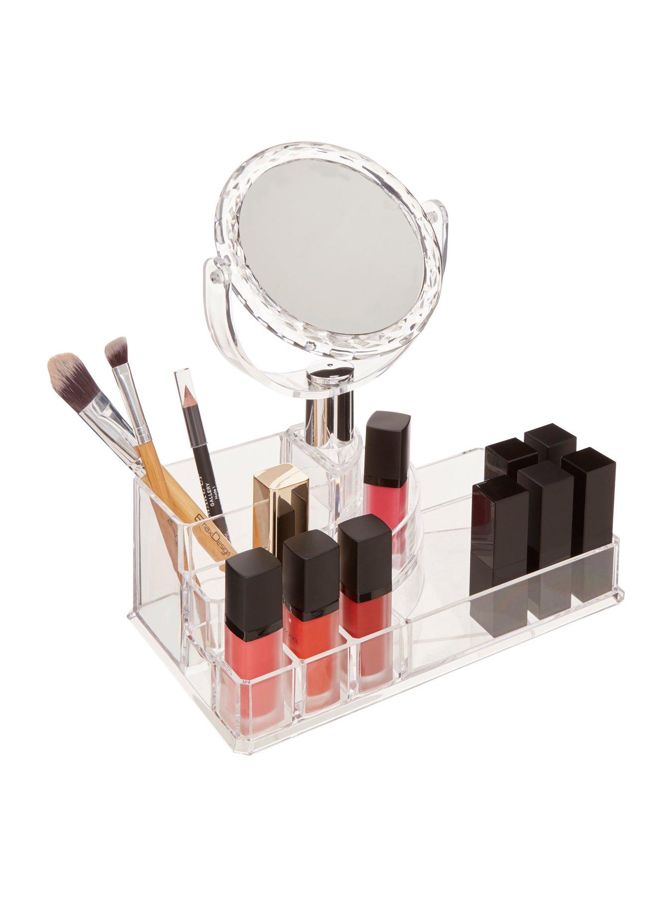 Image 6 of 7 of Interiors By Premier Beauty Cosmetic Organiser With Mirror