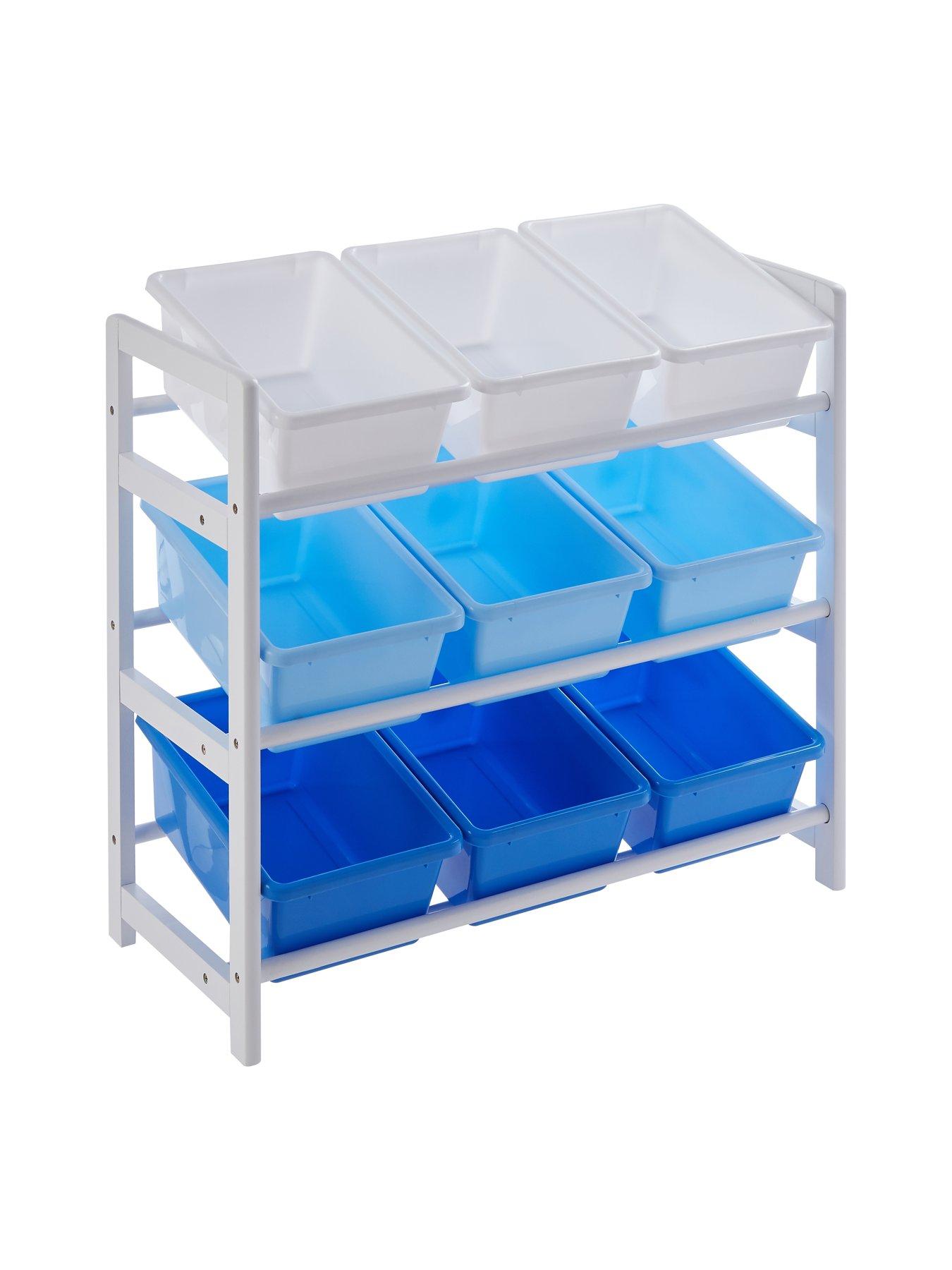Interiors By Premier Three Tier White And Blue Kids Storage Unit | Very