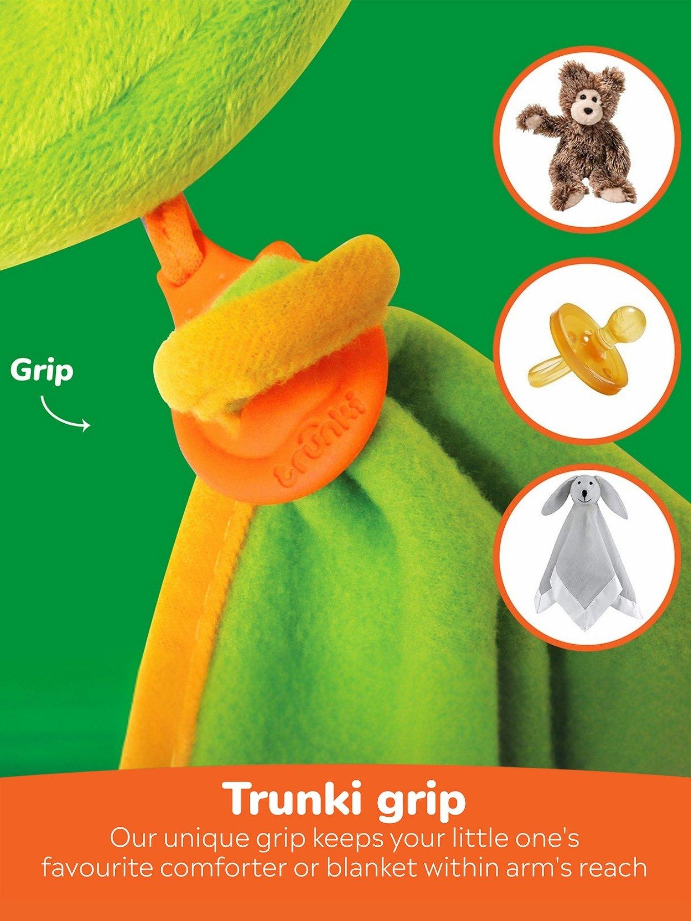 Image 4 of 6 of trunki SnooziHedz Seat Belt Pad + Yondi Travel Neck Pillow - Dudley Dinosaur -Green