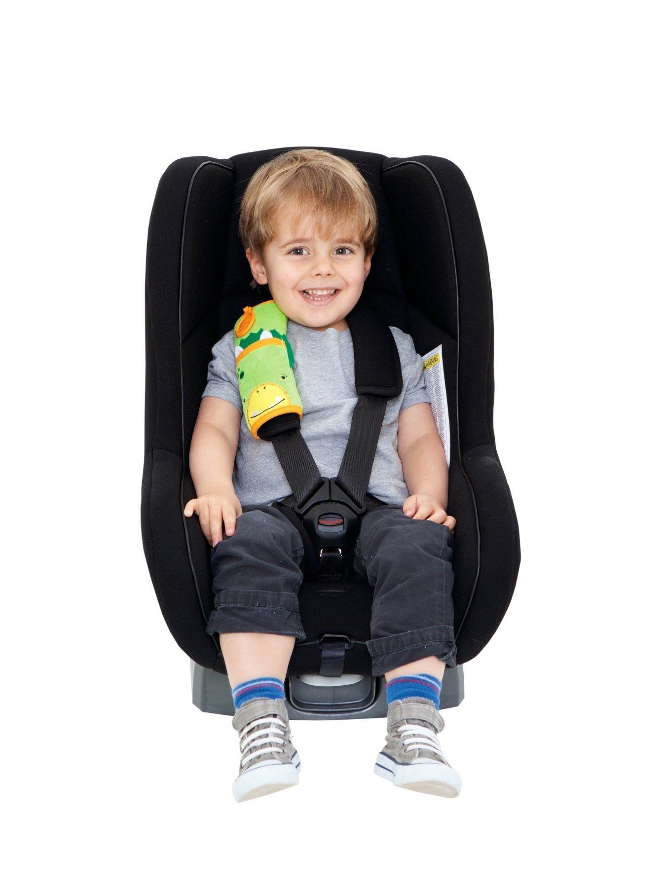 Image 6 of 6 of trunki SnooziHedz Seat Belt Pad + Yondi Travel Neck Pillow - Dudley Dinosaur -Green
