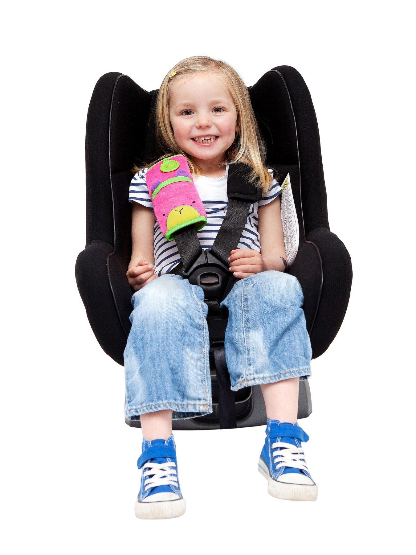 Image 6 of 6 of trunki SnooziHedz Seat Belt Pad + Yondi Travel Neck Pillow - Betsy Bear - Pink