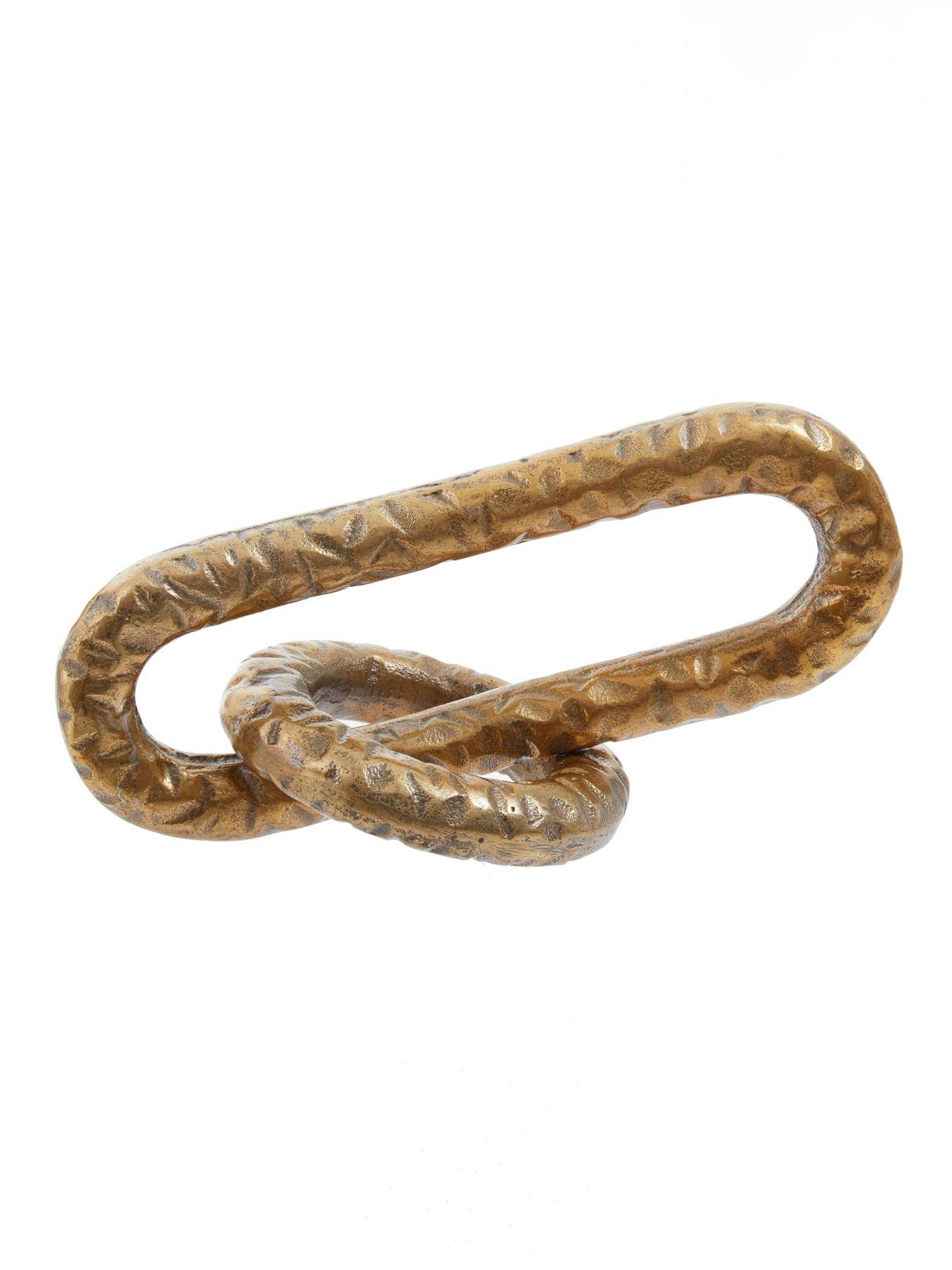 undefined Prato Hammered Gold Chain Sculpture