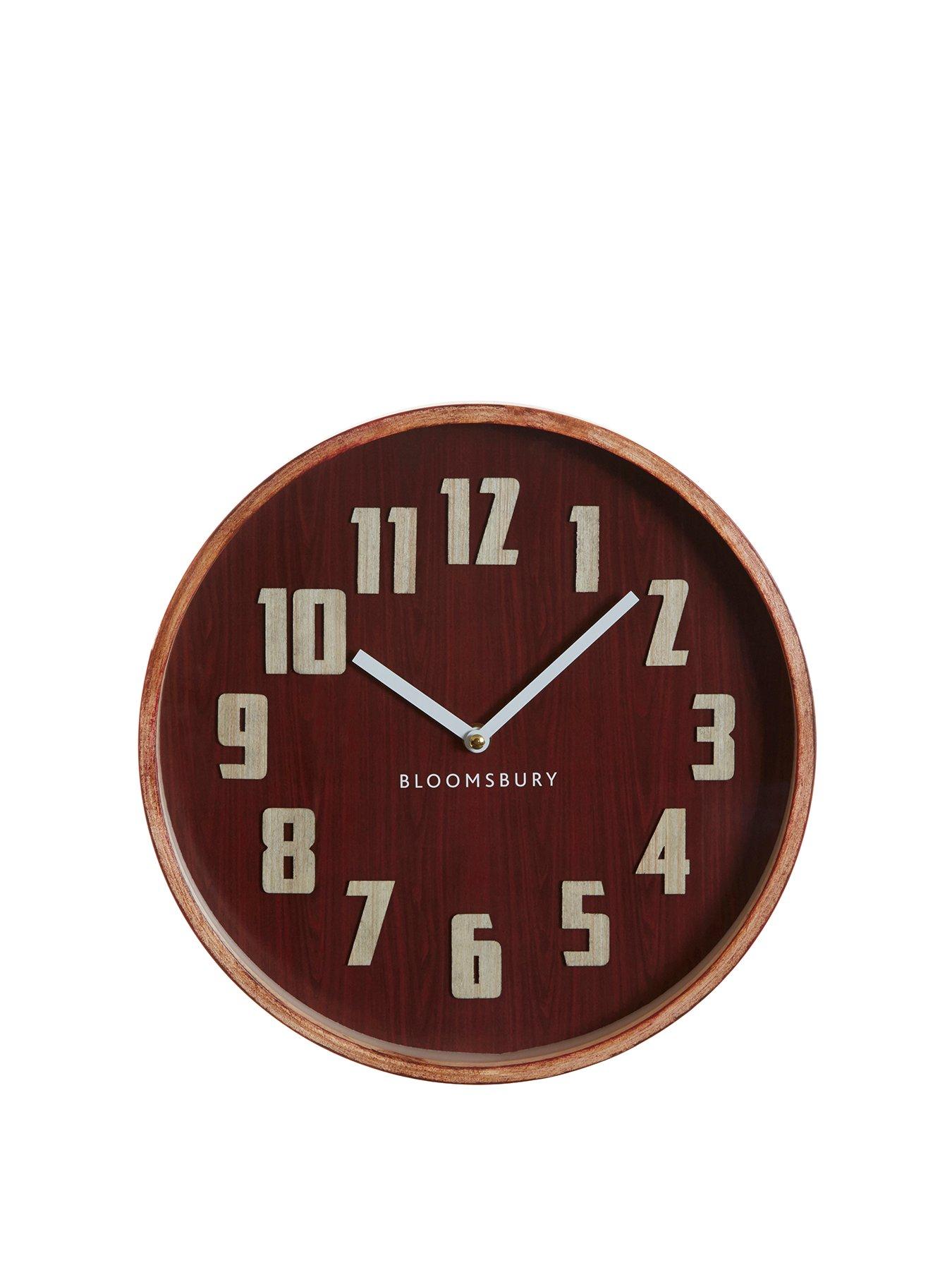 undefined Vitus Red Grain Large Wall Clock