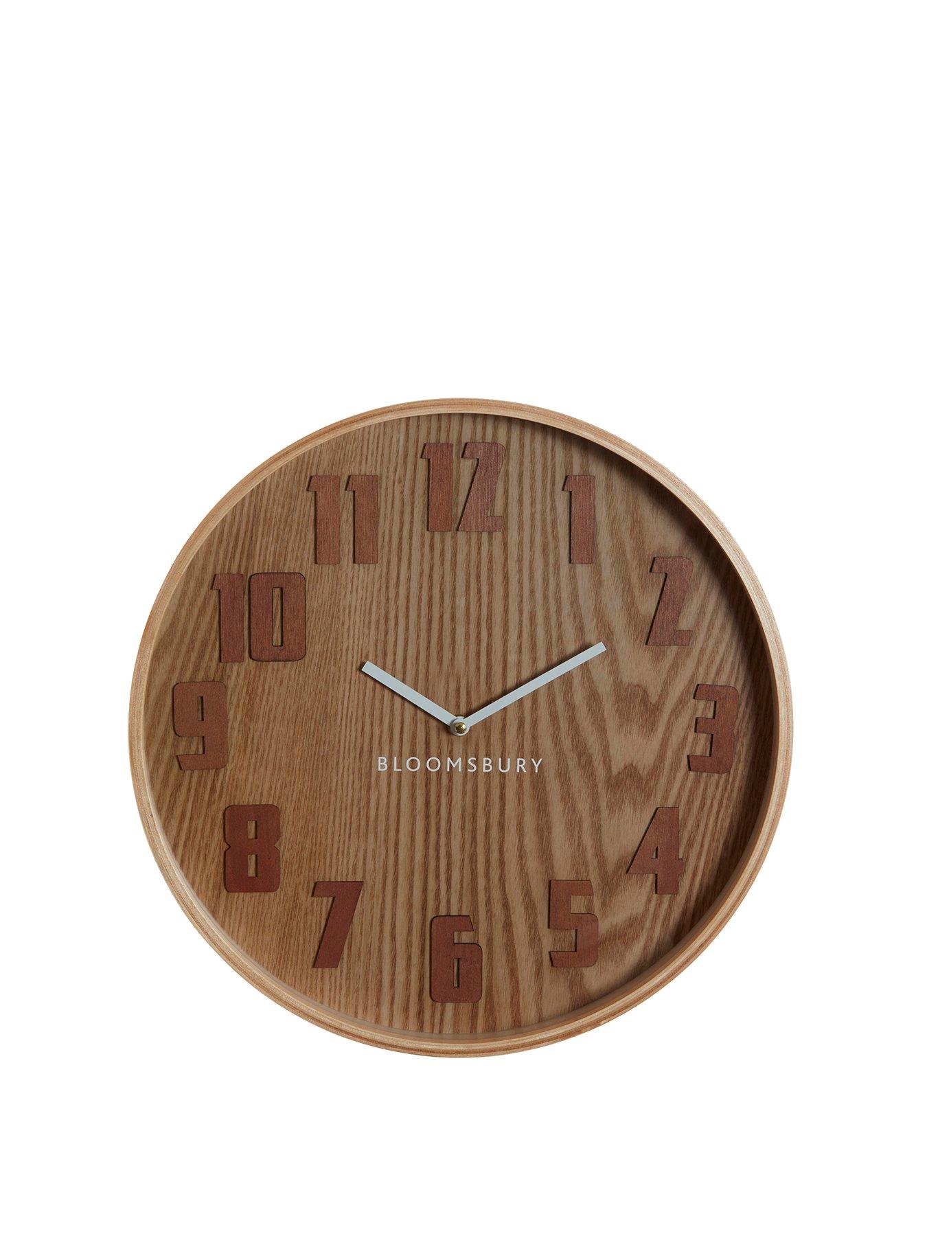 undefined Vitus Brown Grain Large Wall Clock