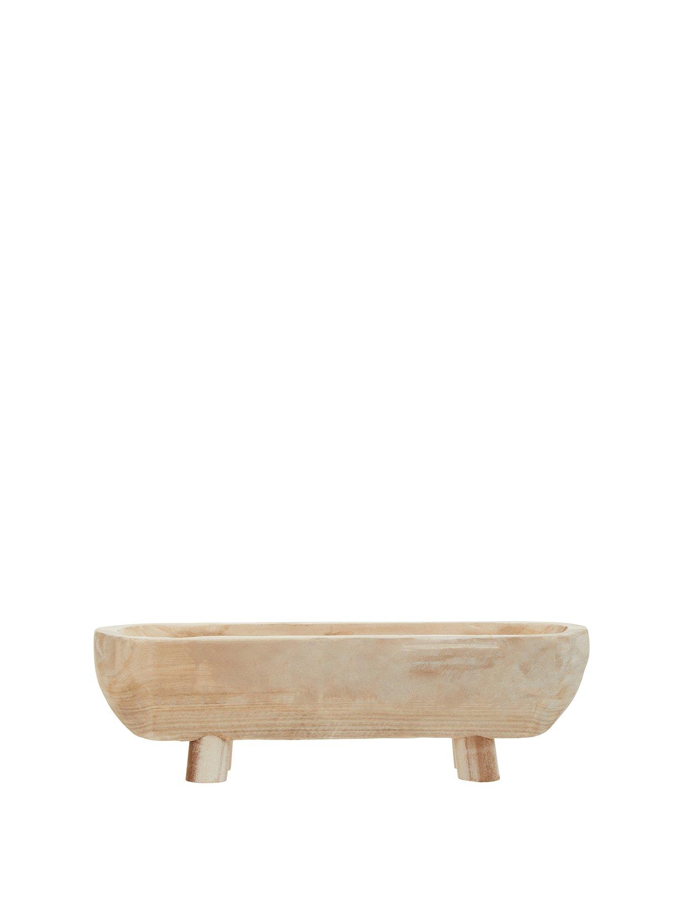Image 2 of 6 of Interiors By Premier Arlo Natural Oval Decorative Dough Bowl