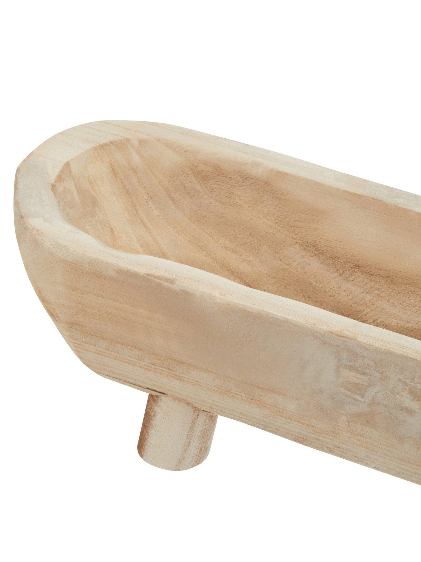 Image 4 of 6 of Interiors By Premier Arlo Natural Oval Decorative Dough Bowl