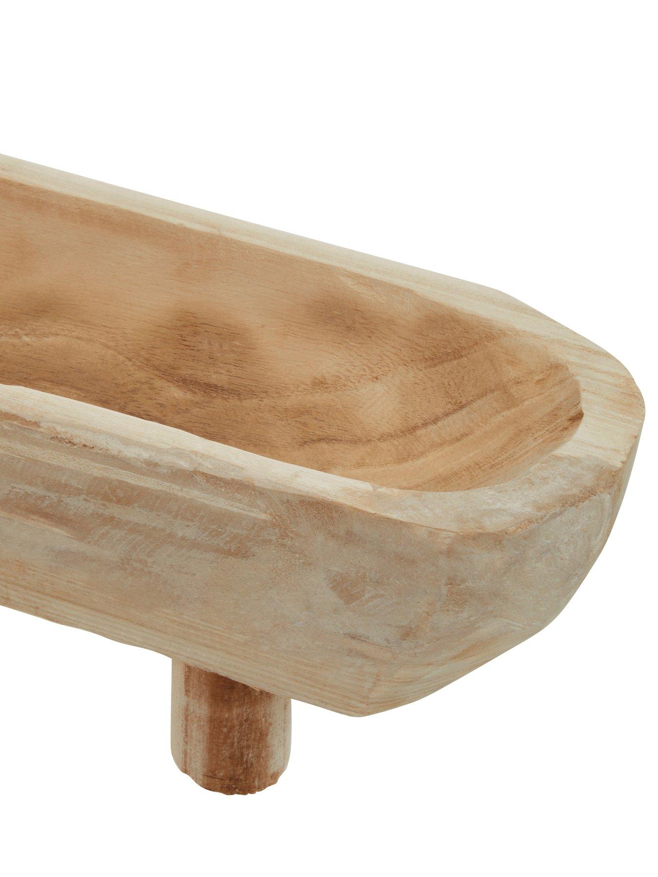 Image 5 of 6 of Interiors By Premier Arlo Natural Oval Decorative Dough Bowl